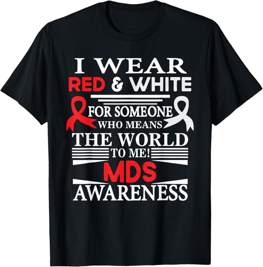 MDS Myelodysplastic Syndrome Awareness T-Shirt - T-Shirt | Black