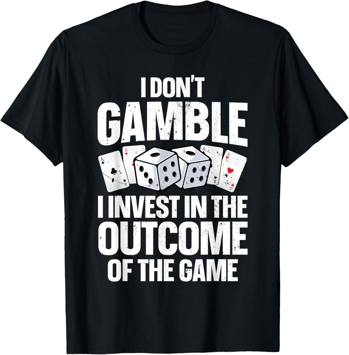Funny Gambling Art Women Casino Poker Player Gambler T-Shirt - T-Shirt | Black