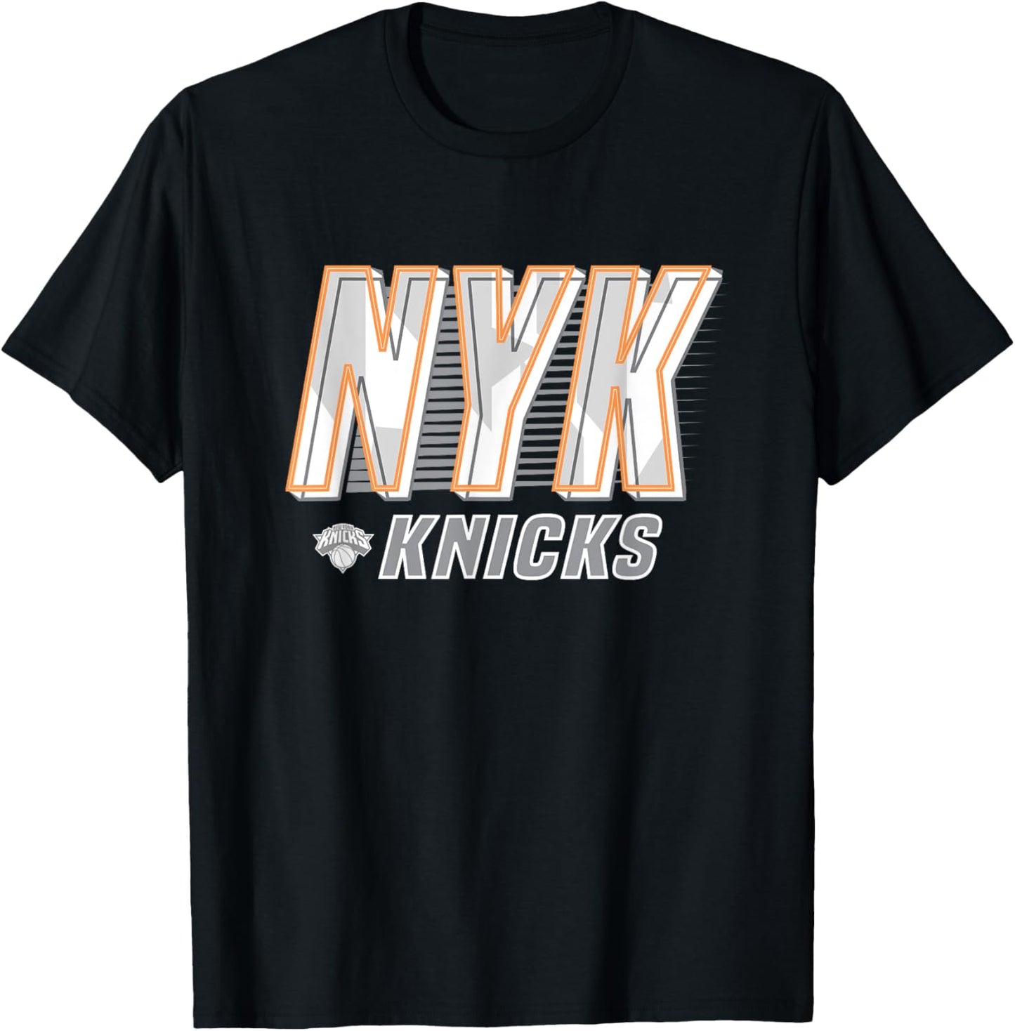 NBA New York Knicks Type Stack Logo T-Shirt - T-Shirt | Black