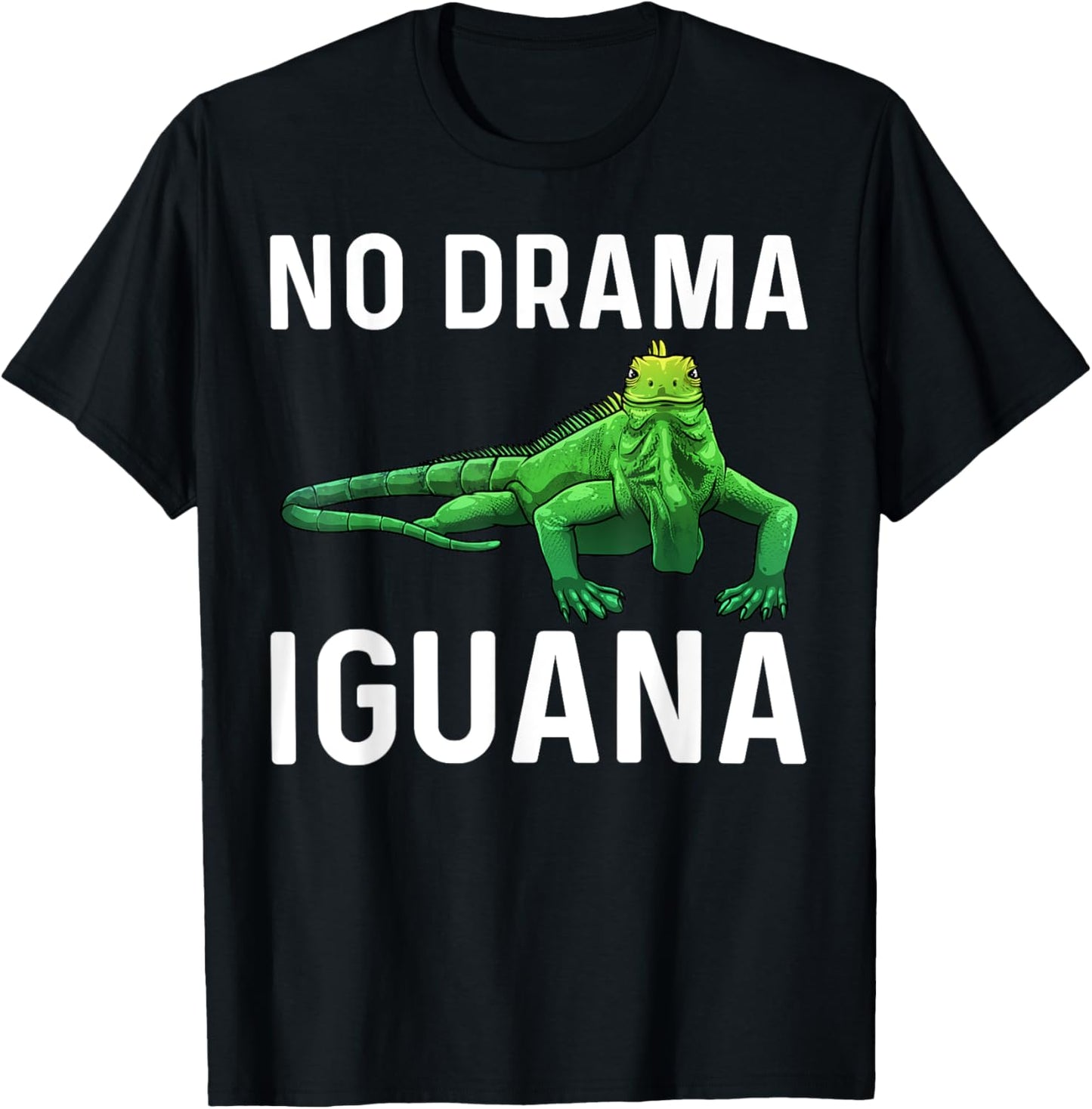 Funny Iguana Art Women Lizard Reptile Iguana Lover T-Shirt - T-Shirt | Black