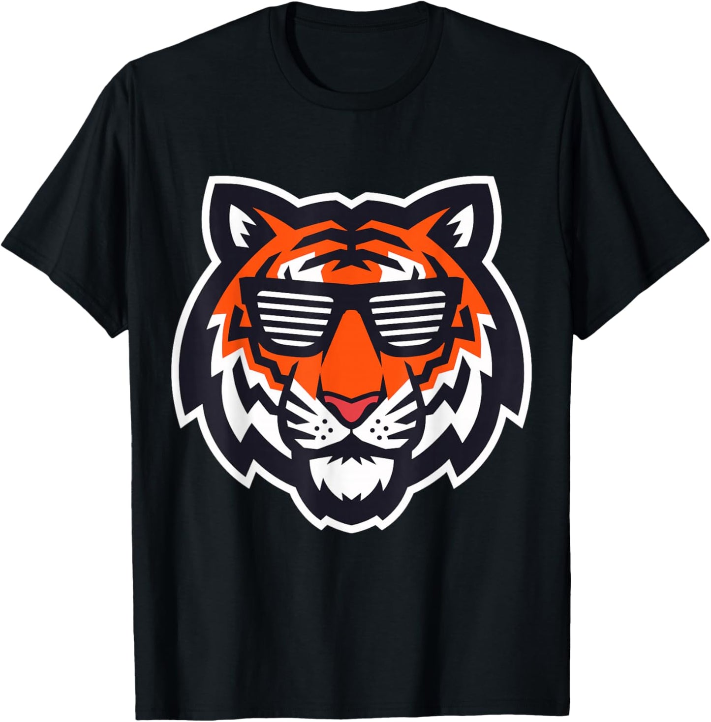 Bengal Tiger with Sunglasses T-Shirt - T-Shirt | Black