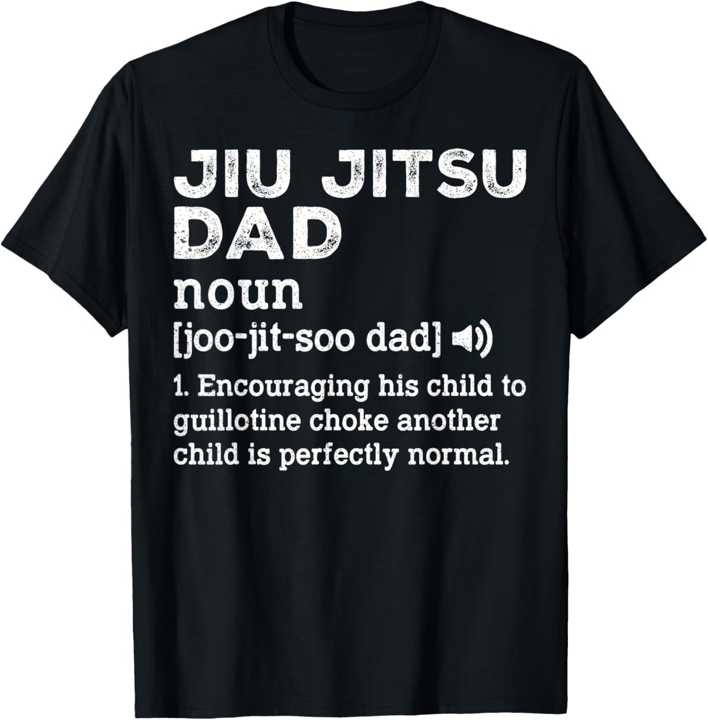 Jiu Jitsu Dad Definition - Funny BJJ Jiu Jitsu Dad T-Shirt - T-Shirt | Black