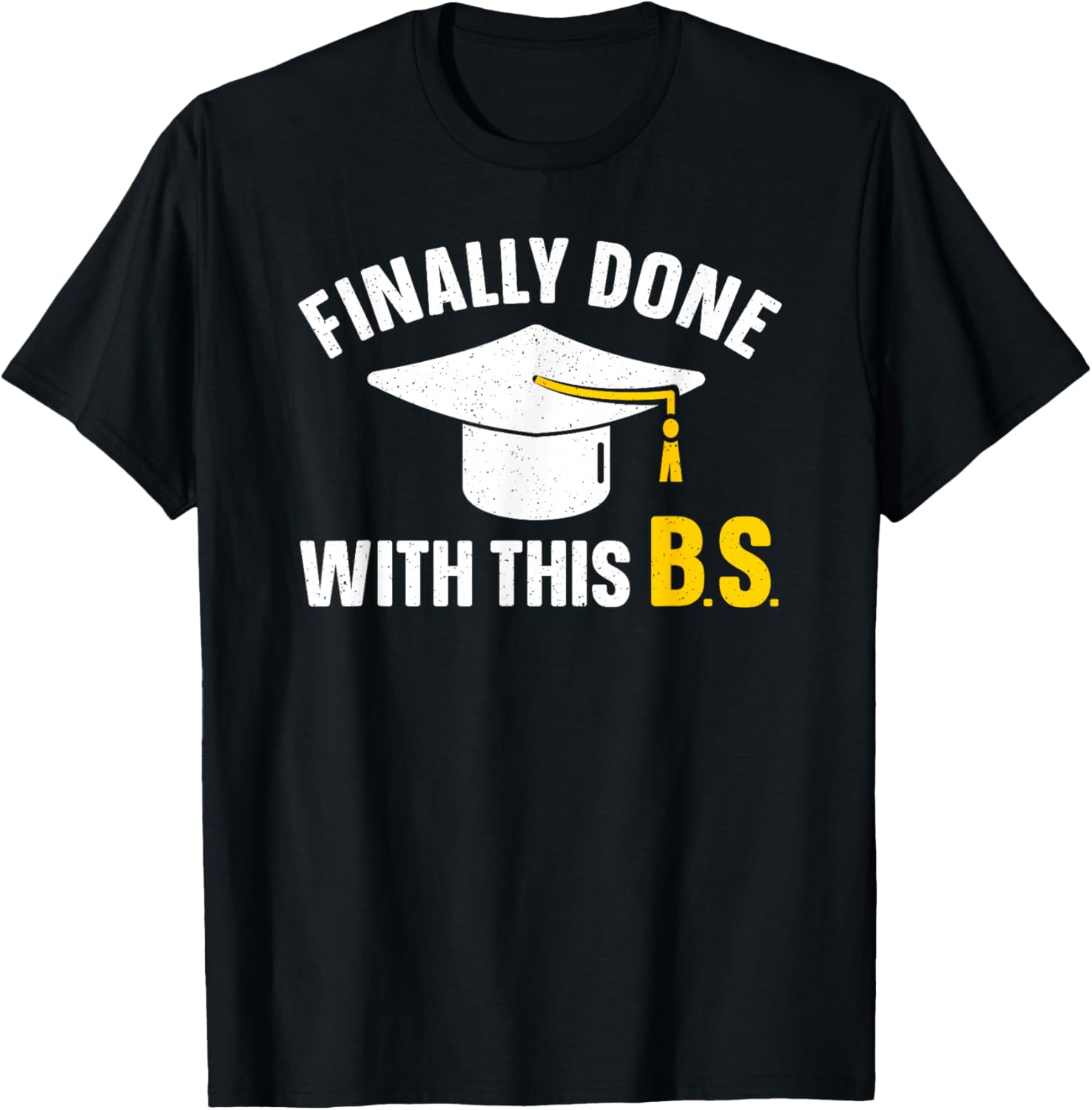 Graduation Art Women Bachelor Of Science Graduation T-Shirt - T-Shirt | Black