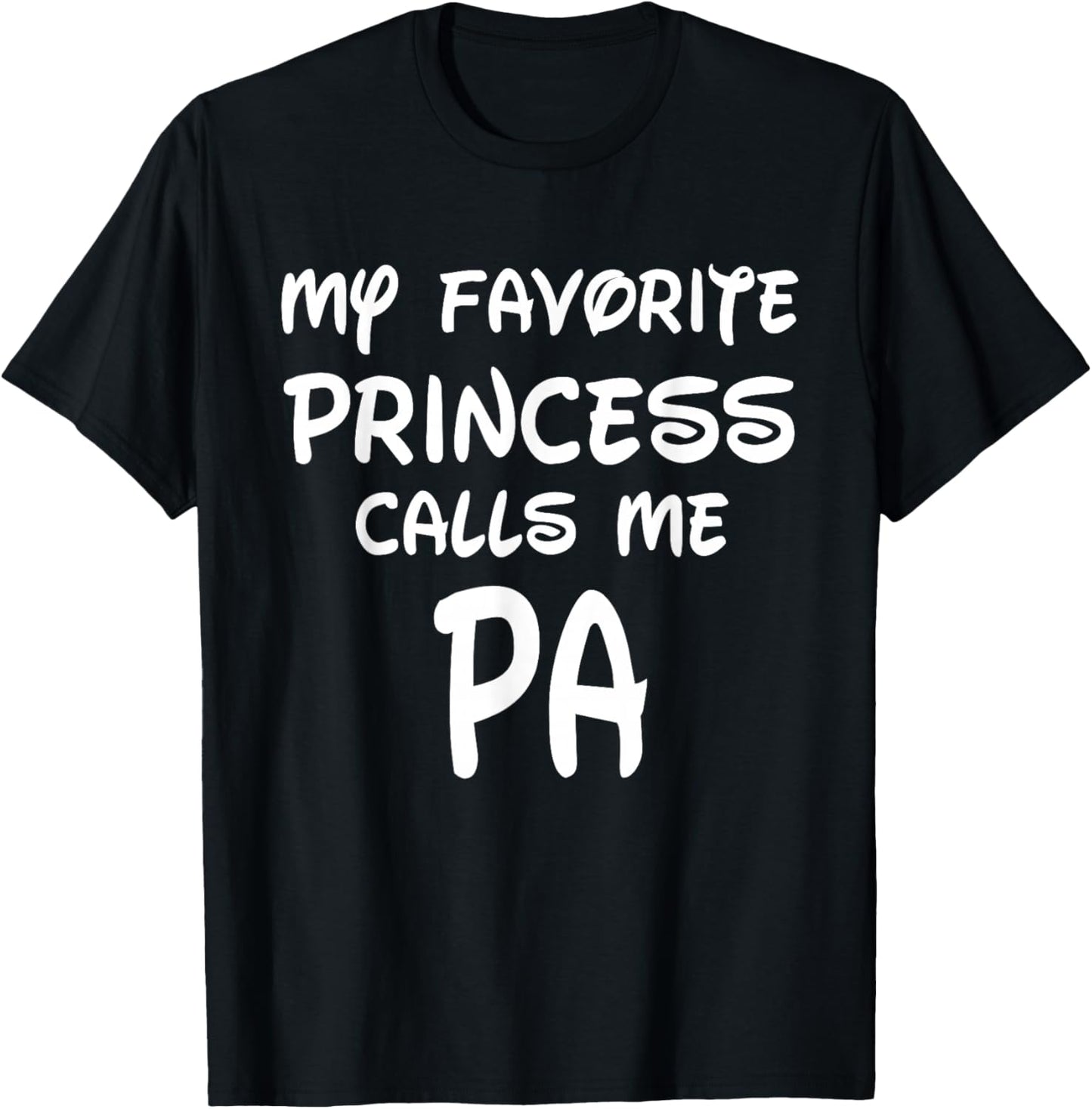 My Favorite Princess Calls Me Pa Vintage Christmas Xmas T-Shirt - T-Shirt | Black
