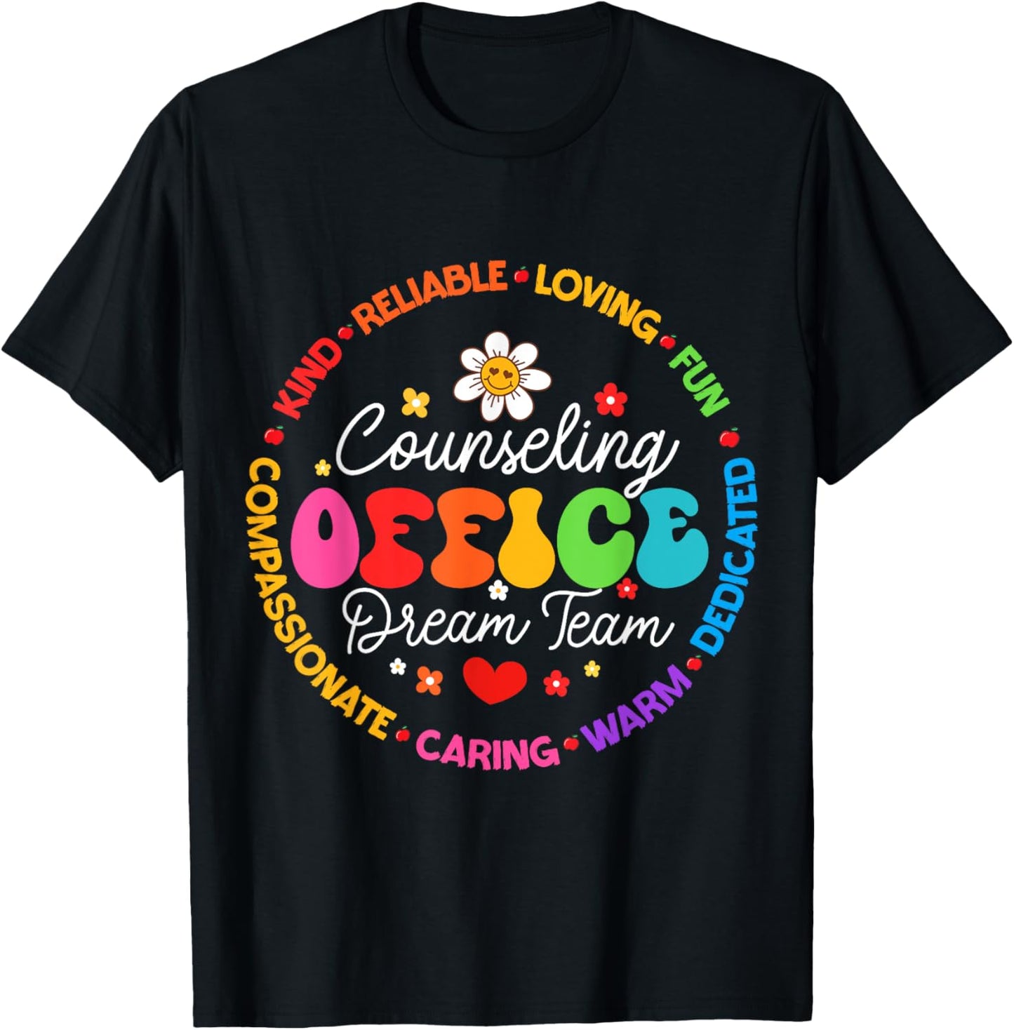 Counseling Office Dream Team Appreciation Week T-Shirt - T-Shirt | Black