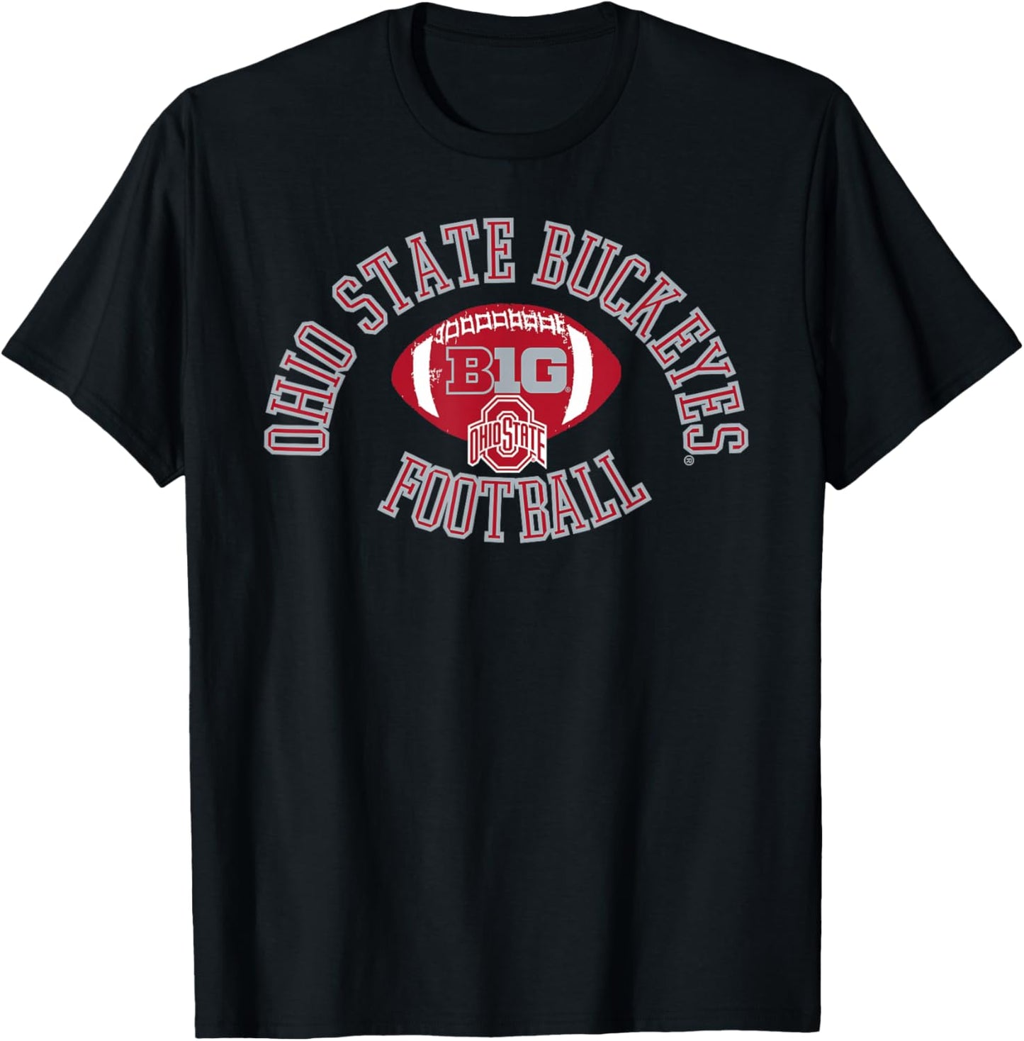 Ohio State Buckeyes Big 10 Football Huddle T-Shirt - T-Shirt | Black
