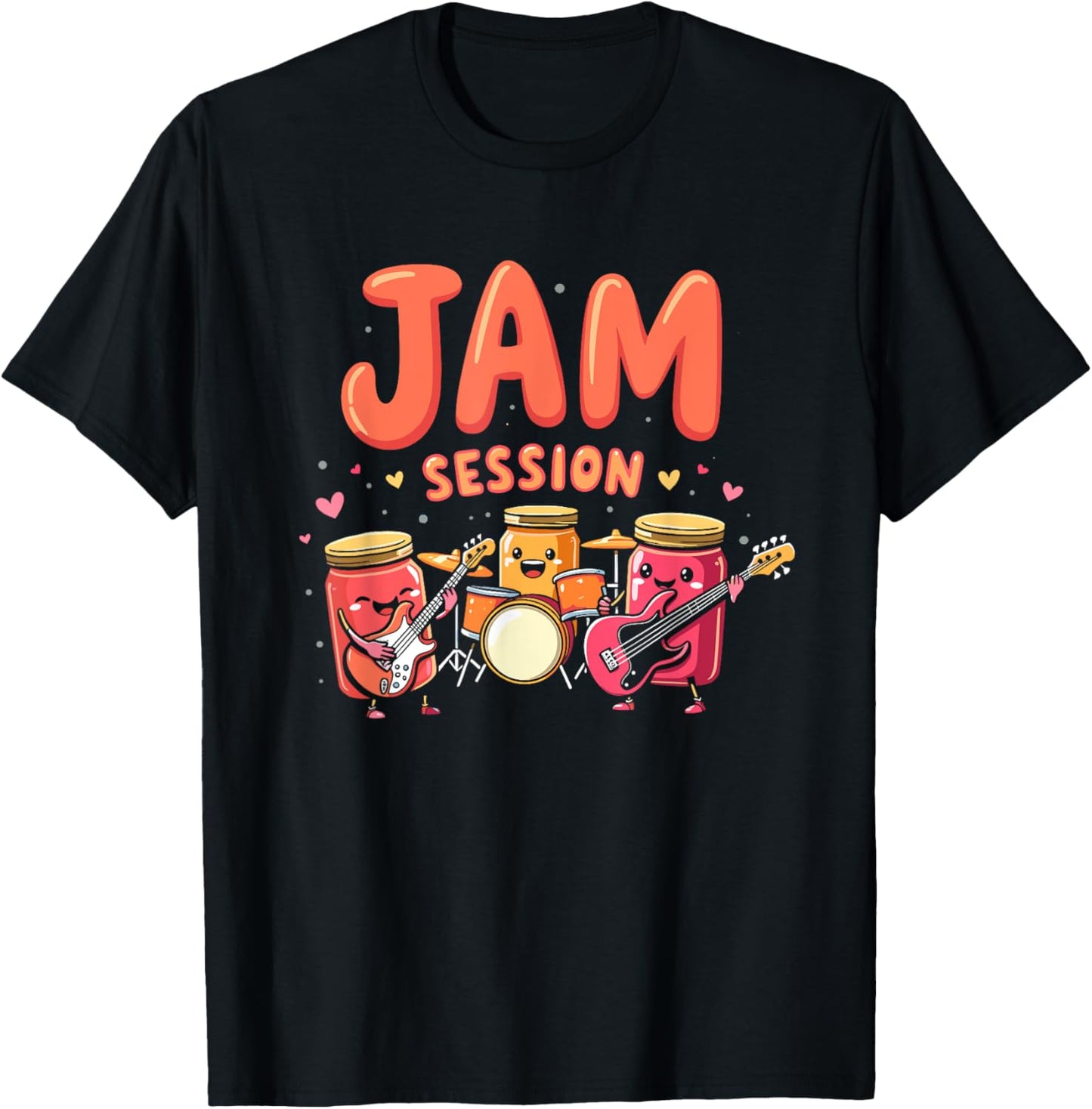 Funny Rock Jam Session Band Of Jam Playing Music T-Shirt - T-Shirt | Black