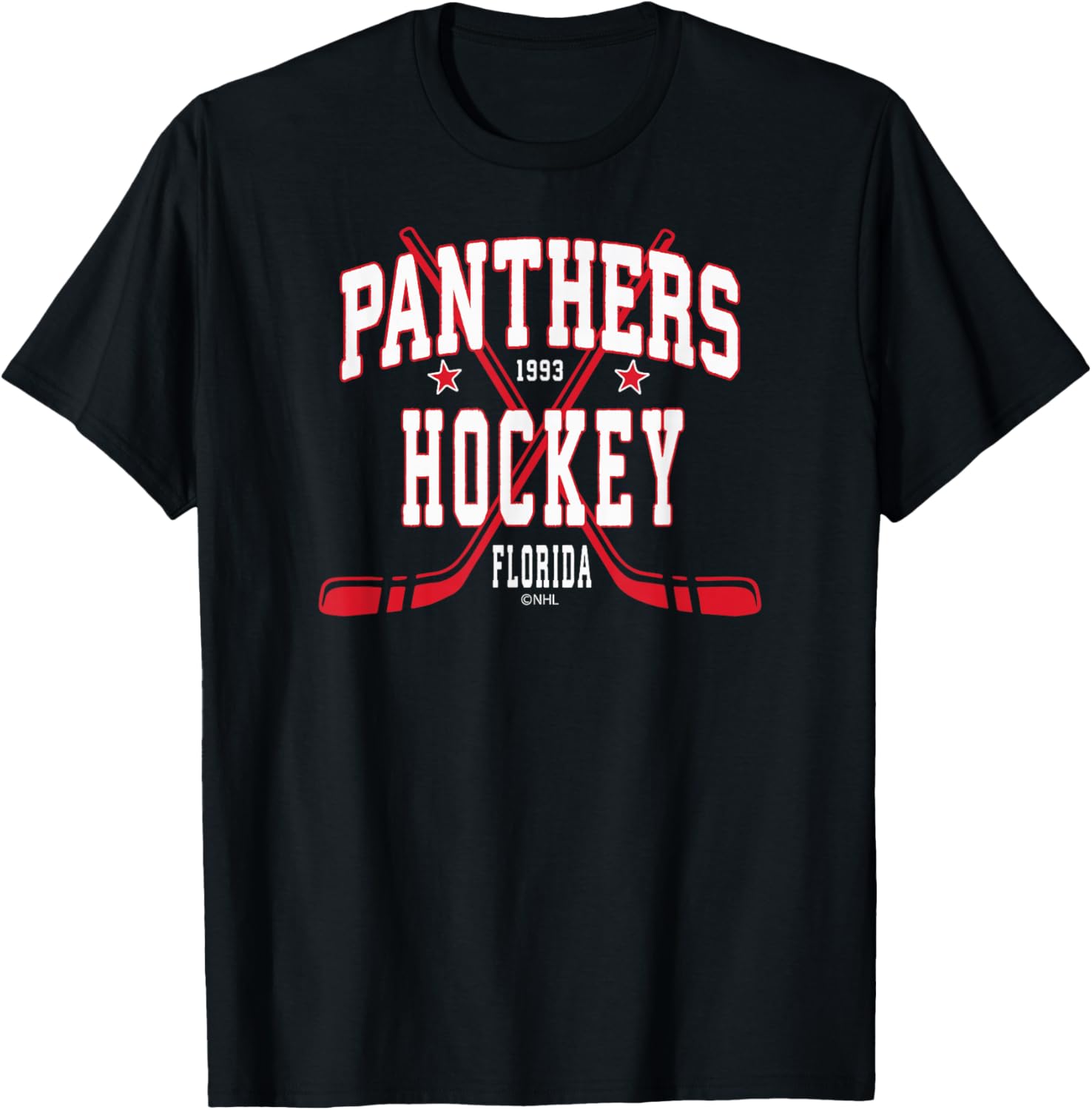 Florida Panthers Stars Officially Licensed T-Shirt - T-Shirt | Black