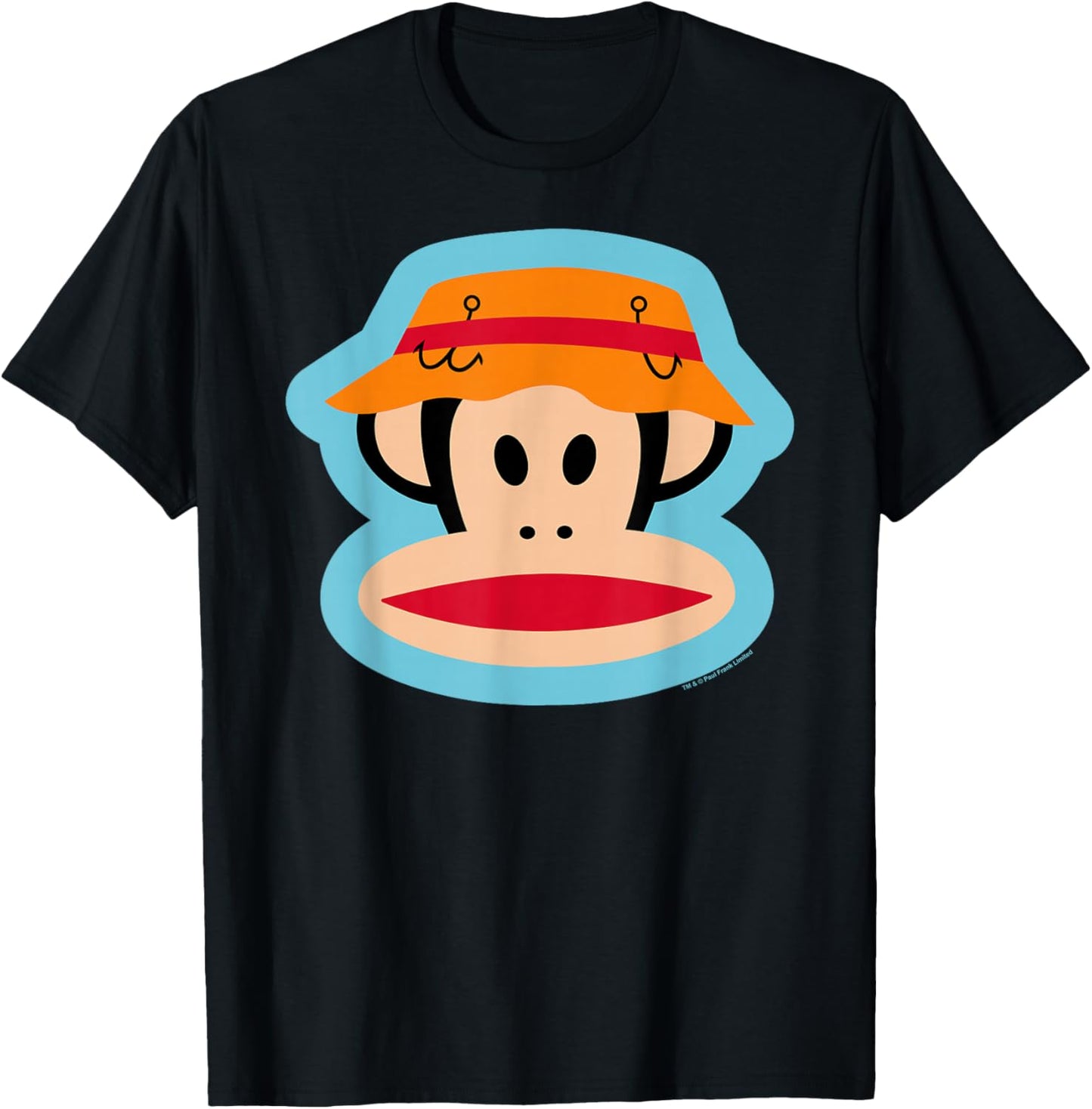 Paul Frank Julius The Monkey Fishing Hat T-Shirt - T-Shirt | Black
