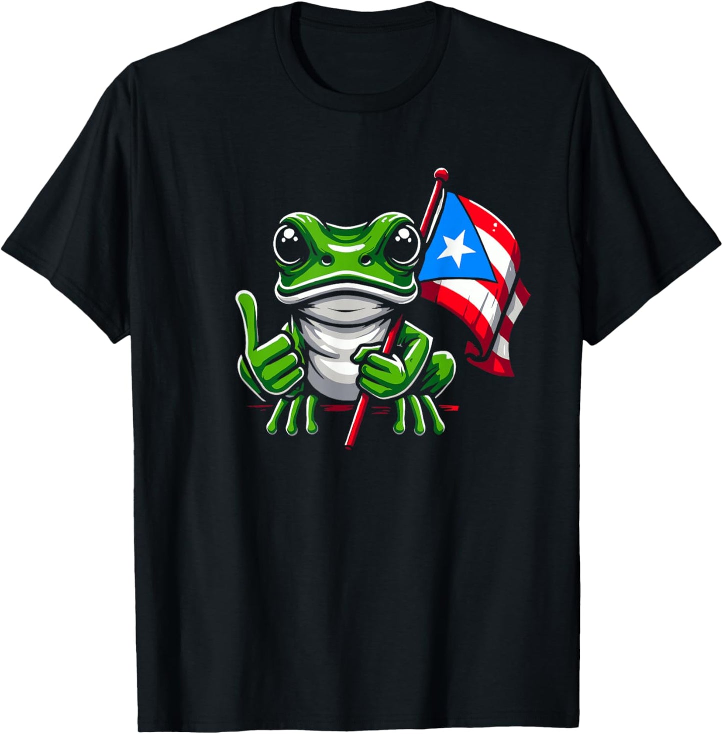 Coqui Frog Puerto Rico - Nocturnal Rainforest Taino Boricua T-Shirt - T-Shirt | Black
