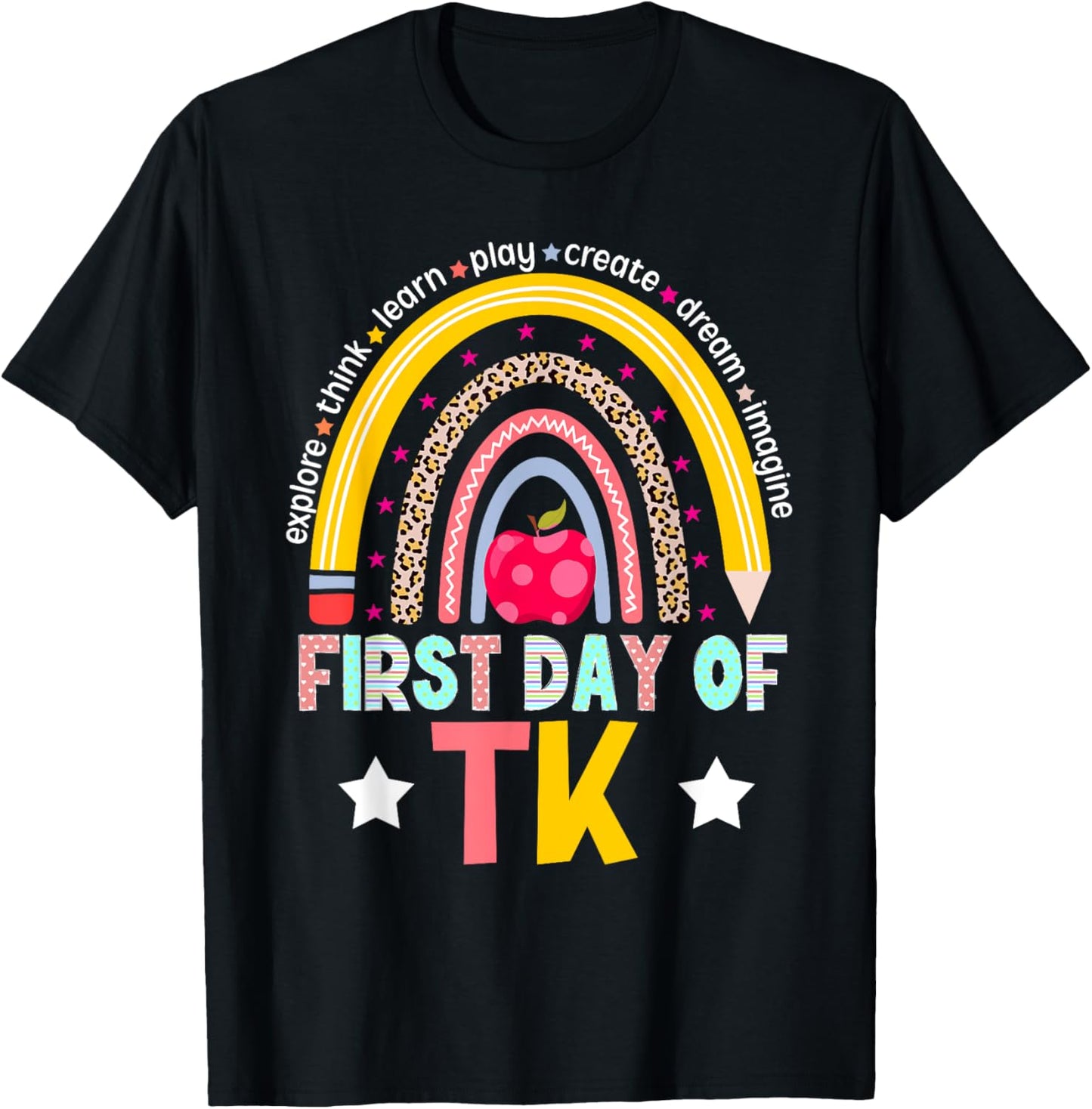 First Day Of TK Teacher Transitional Kindergarten Student T-Shirt - T-Shirt | Black