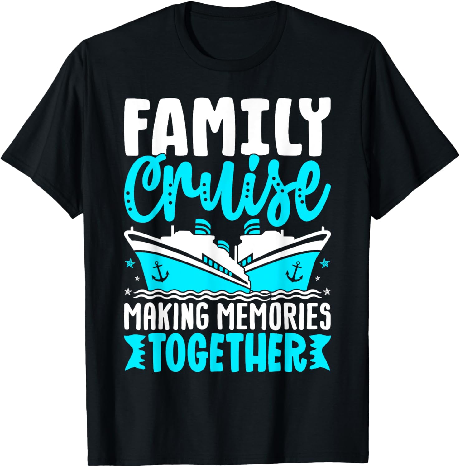 Family Cruise 2025 Family Matching Cruise Vacation Party T-Shirt - T-Shirt | Black