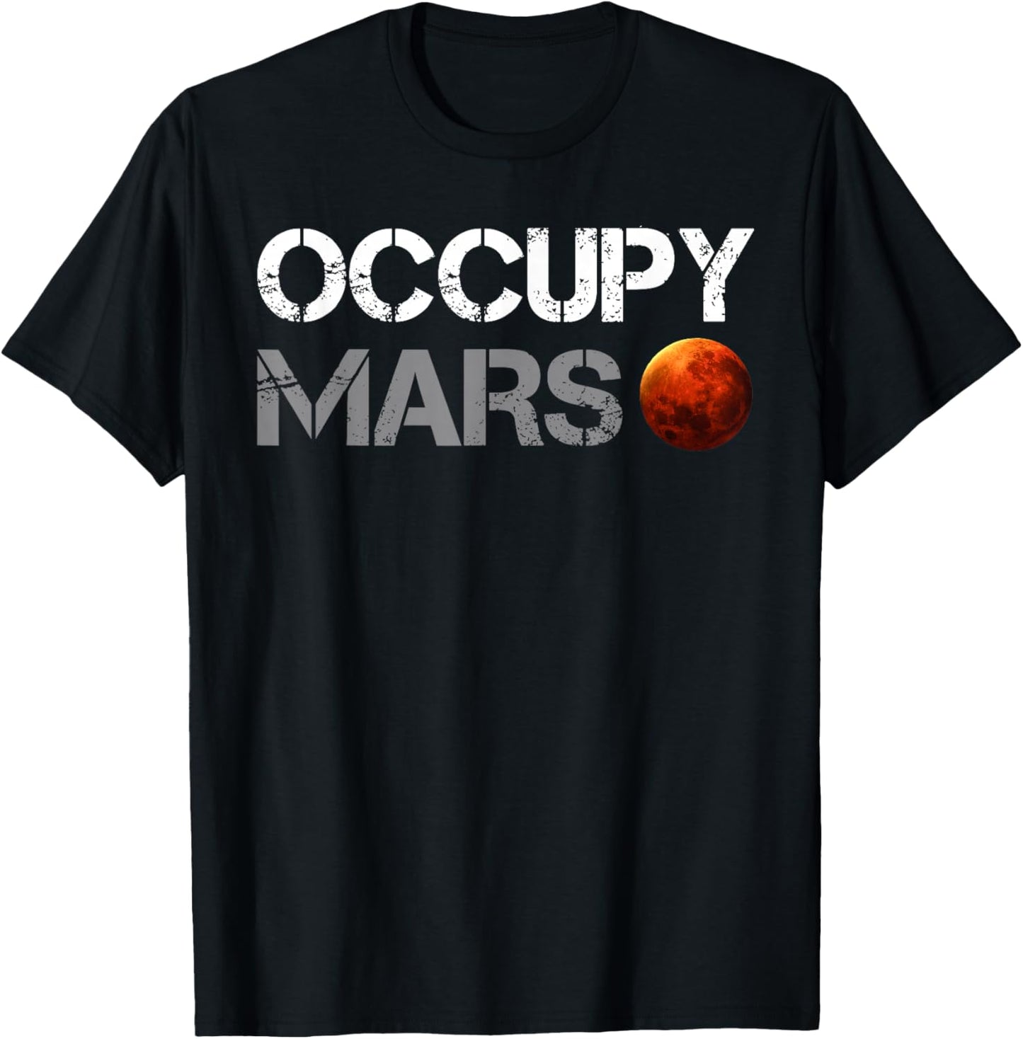 Astronaut Fan Mars Landing, Space Exploration, Occupy Mars T-Shirt - T-Shirt | Black