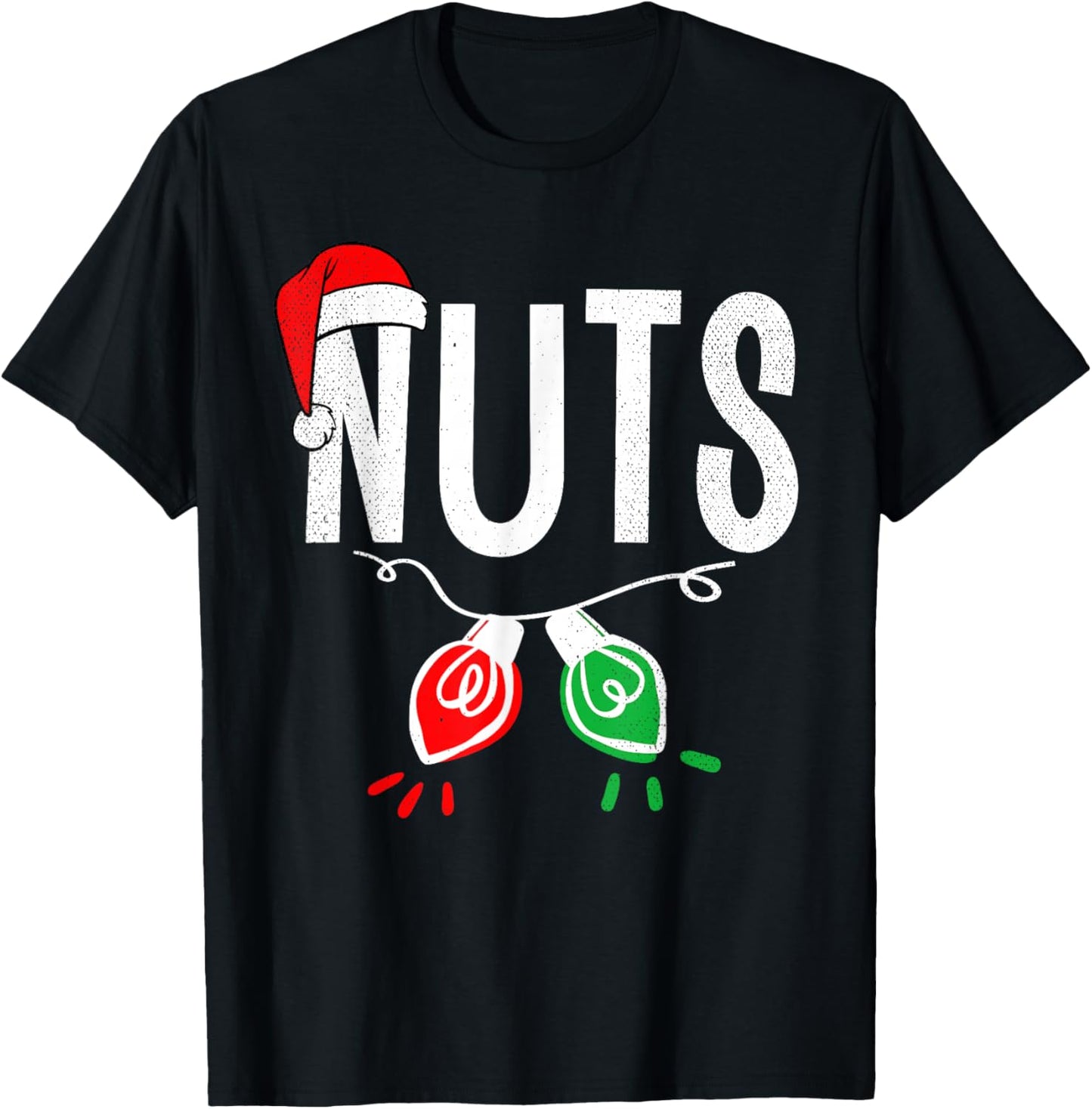 Chest Nuts Matching Chestnuts Funny Christmas Couples Nuts T-Shirt - T-Shirt | Black