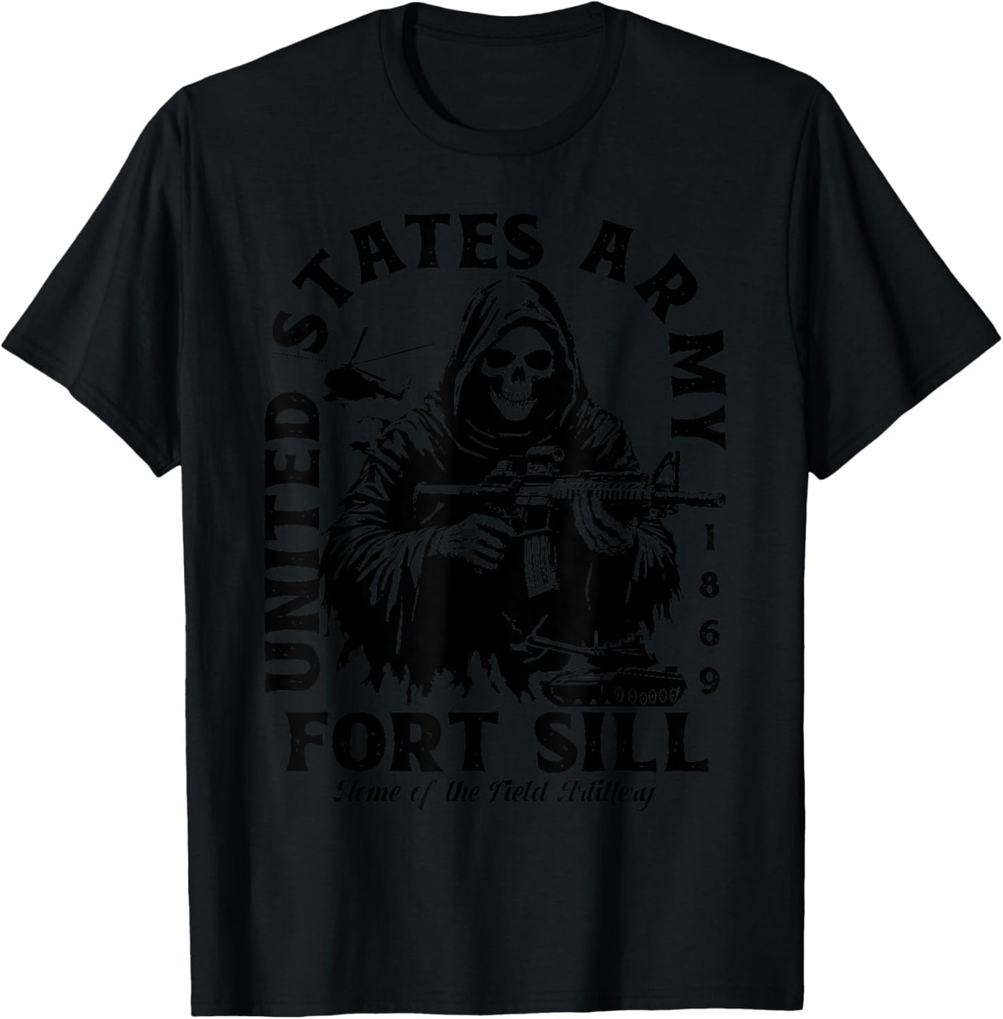 Fort Sill US Military Base Oklahoma OK Ft Sill Veteran Gifts T-Shirt - T-Shirt | Black