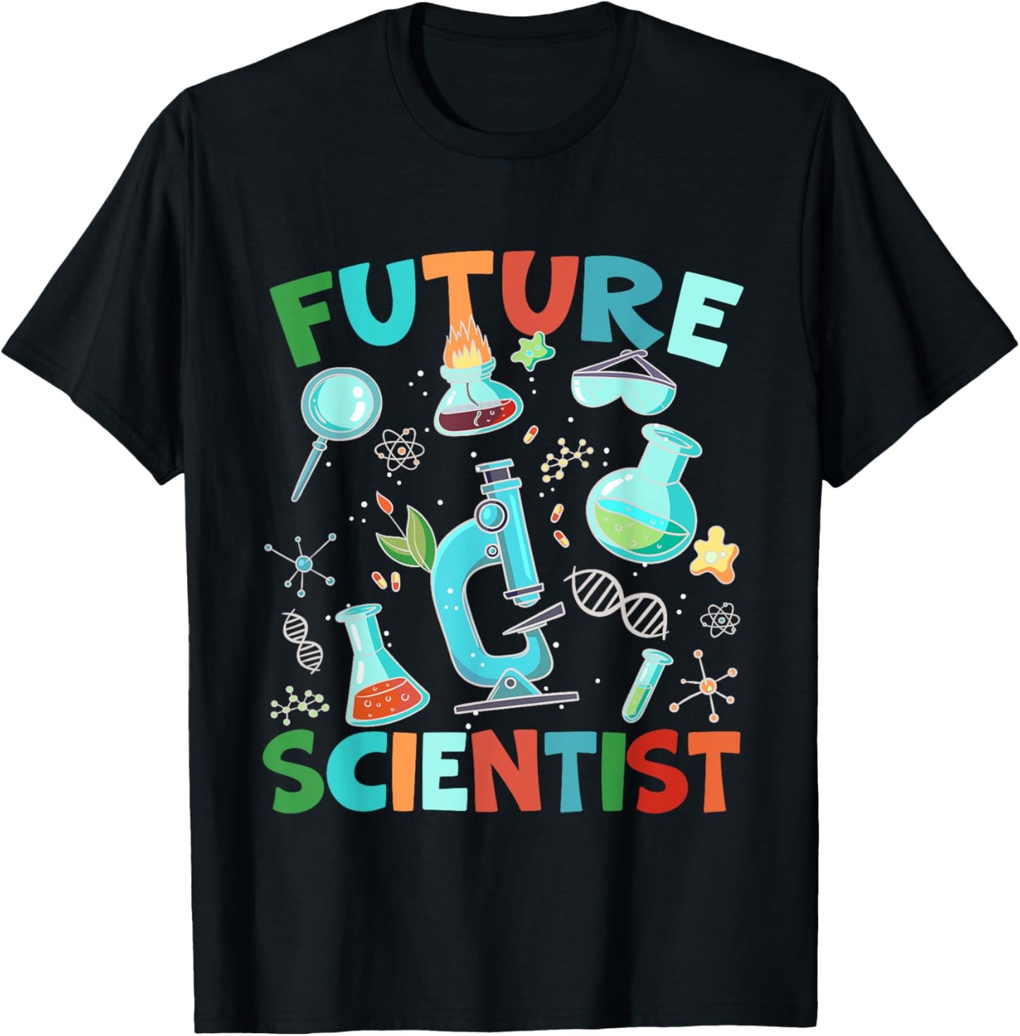 Future Scientist - Student Fair Scientist Boy Girl Science T-Shirt - T-Shirt | Black