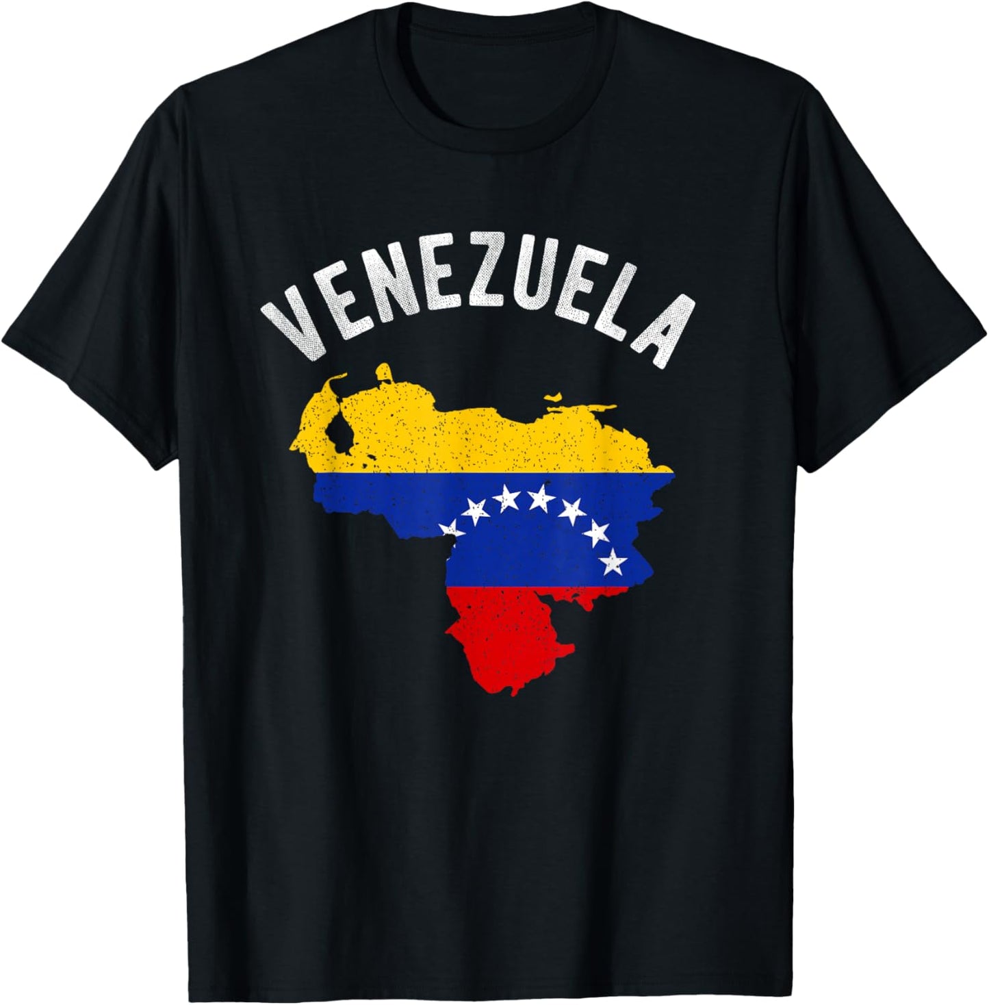 Venezuela Map Patriotic Pride Venezuelan Citizen Patriot T-Shirt - T-Shirt | Black