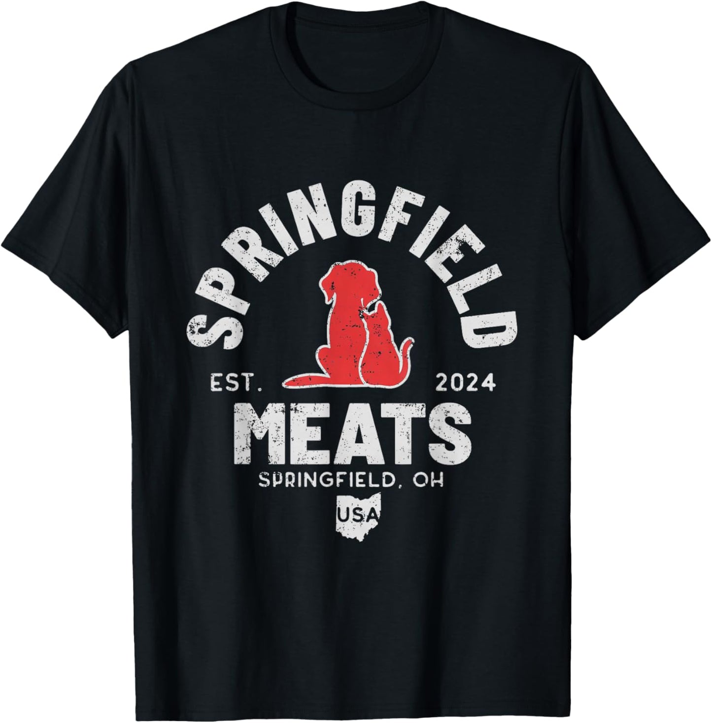 They're Eating The Dogs Springfield Ohio Election T-Shirt - T-Shirt | Black