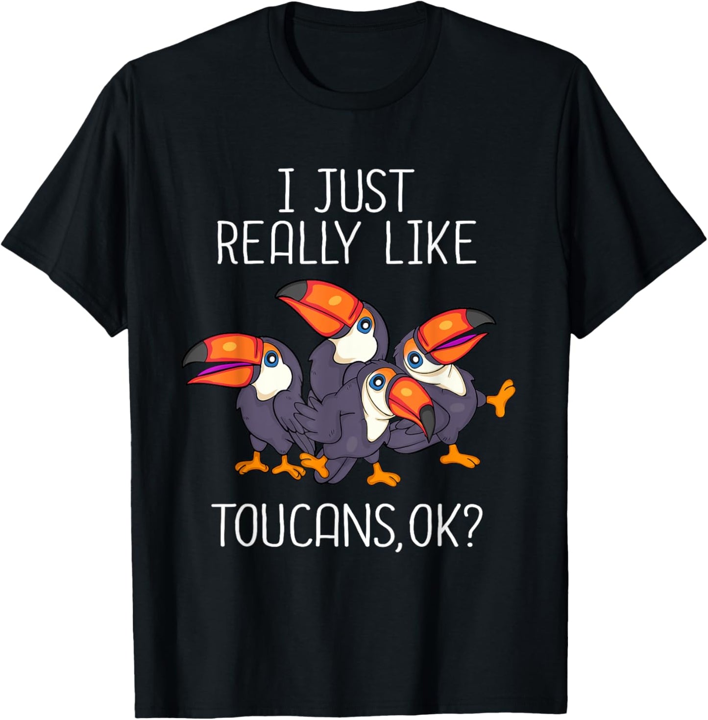 Toucan Lover Kids Bird Watching Women Toucan T-Shirt - T-Shirt | Black
