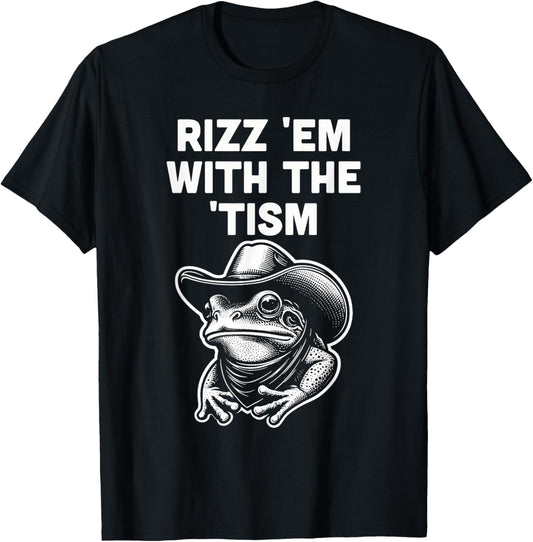 Frog Meme Funny Autism Awareness - Adult, Black, Small, Short Sleeve T-Shirt - T-Shirt | Black