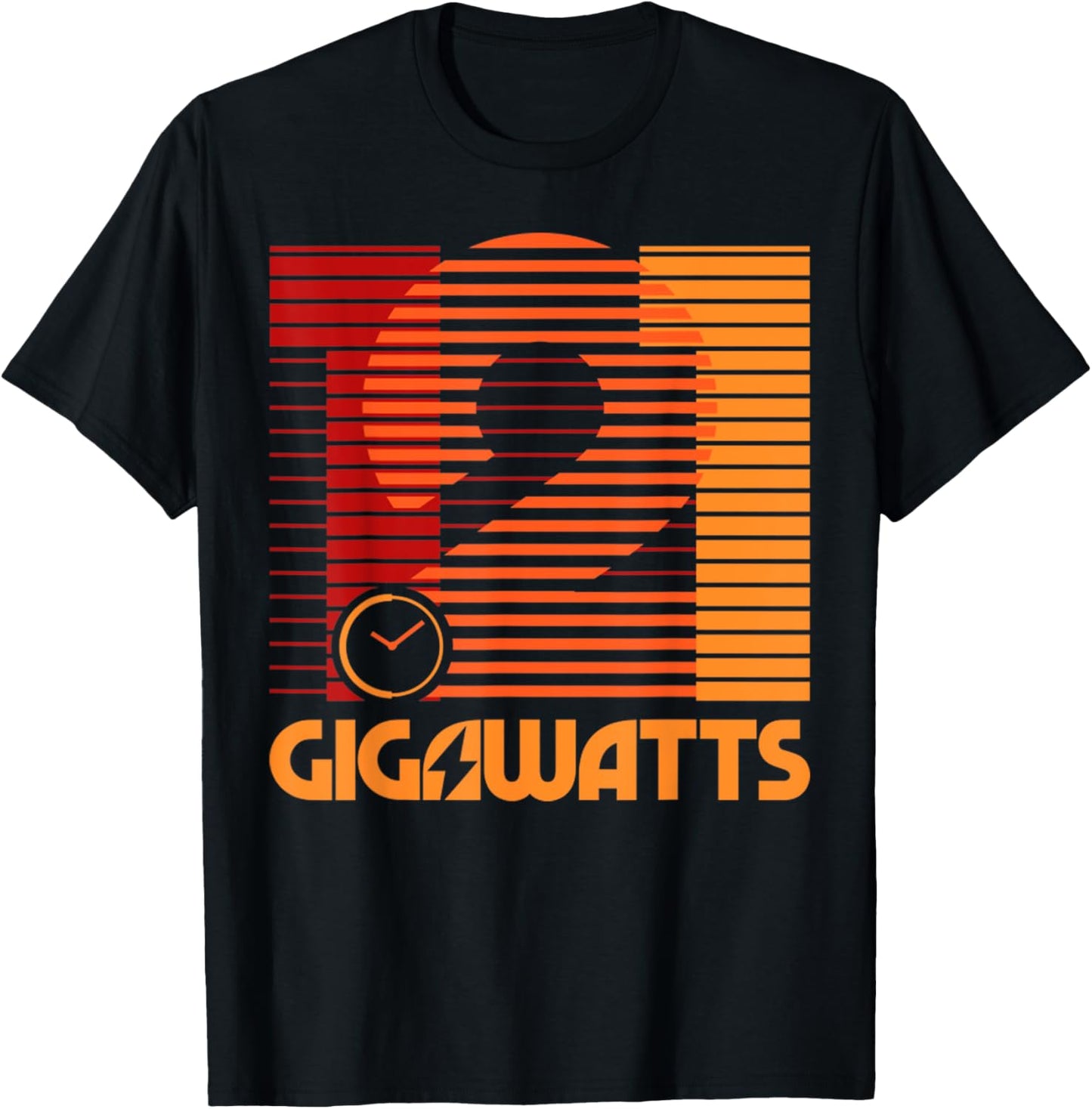 Vintage 1 21 Gigawatts Retro Minimal Style Classic T-Shirt - T-Shirt | Black