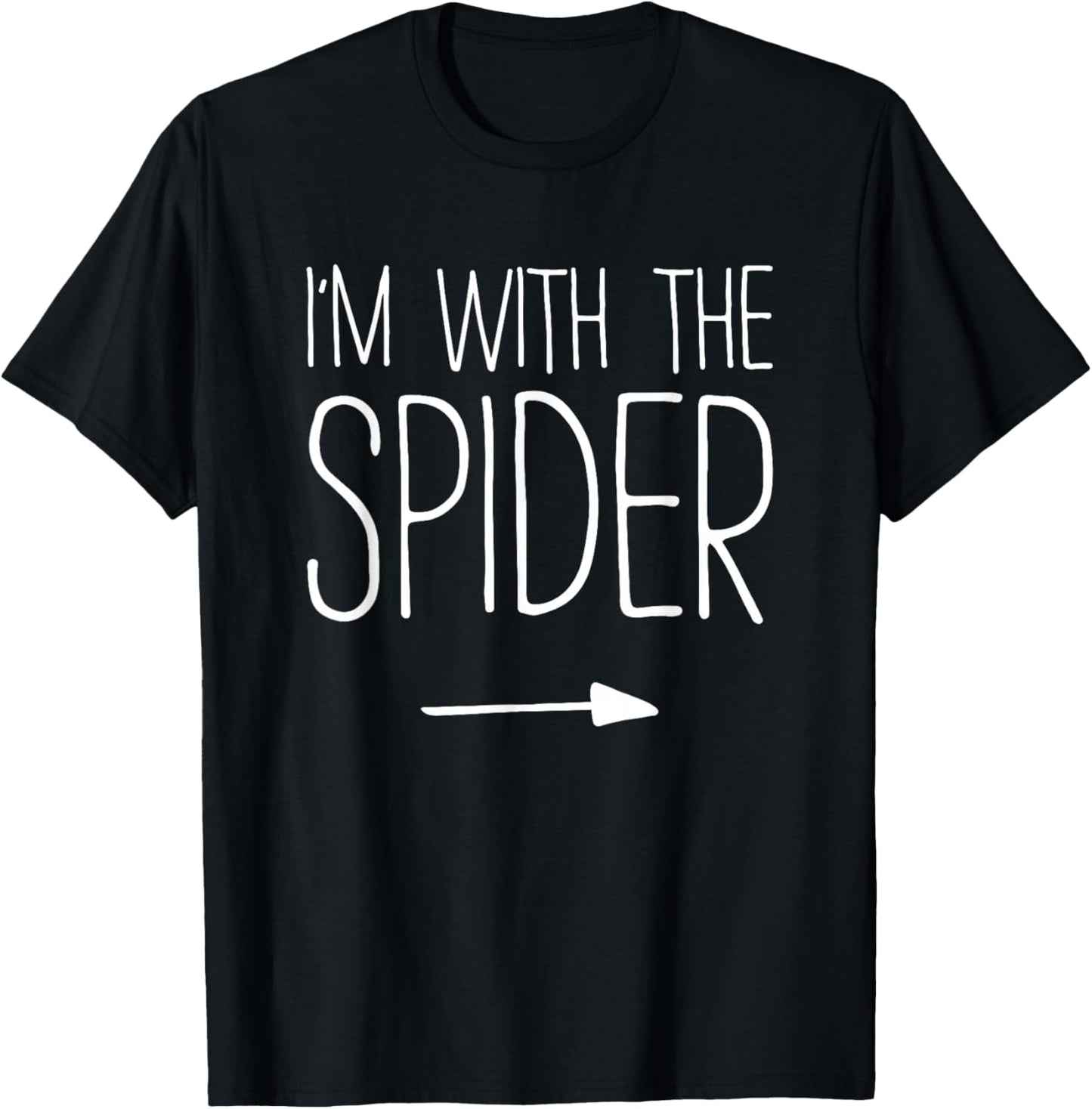 I'm With The Spider Shirt Adult Kids Men Women Costume T-Shirt - T-Shirt | Black