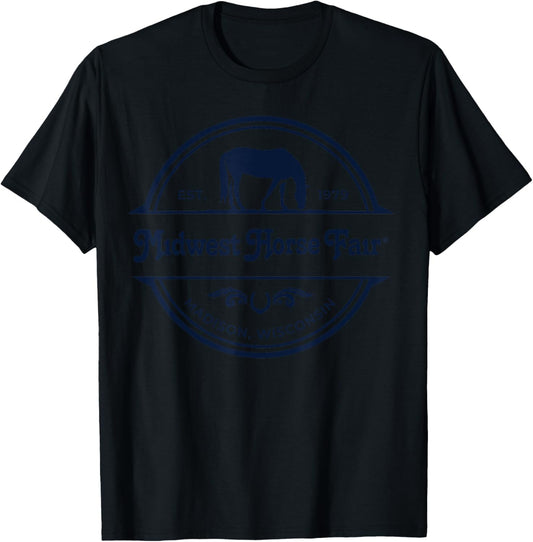 Midwest Horse Fair Est. 1979(b) T-Shirt - T-Shirt | Black