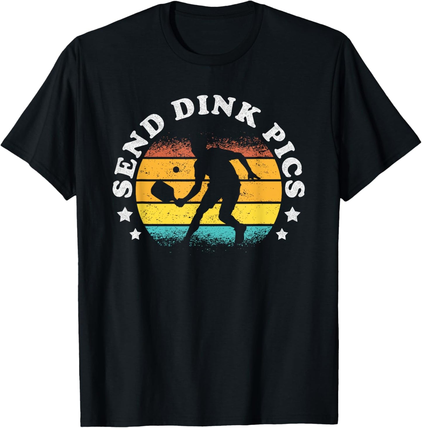 Send Dink Pics Funny Pickleball T-Shirt - T-Shirt | Black