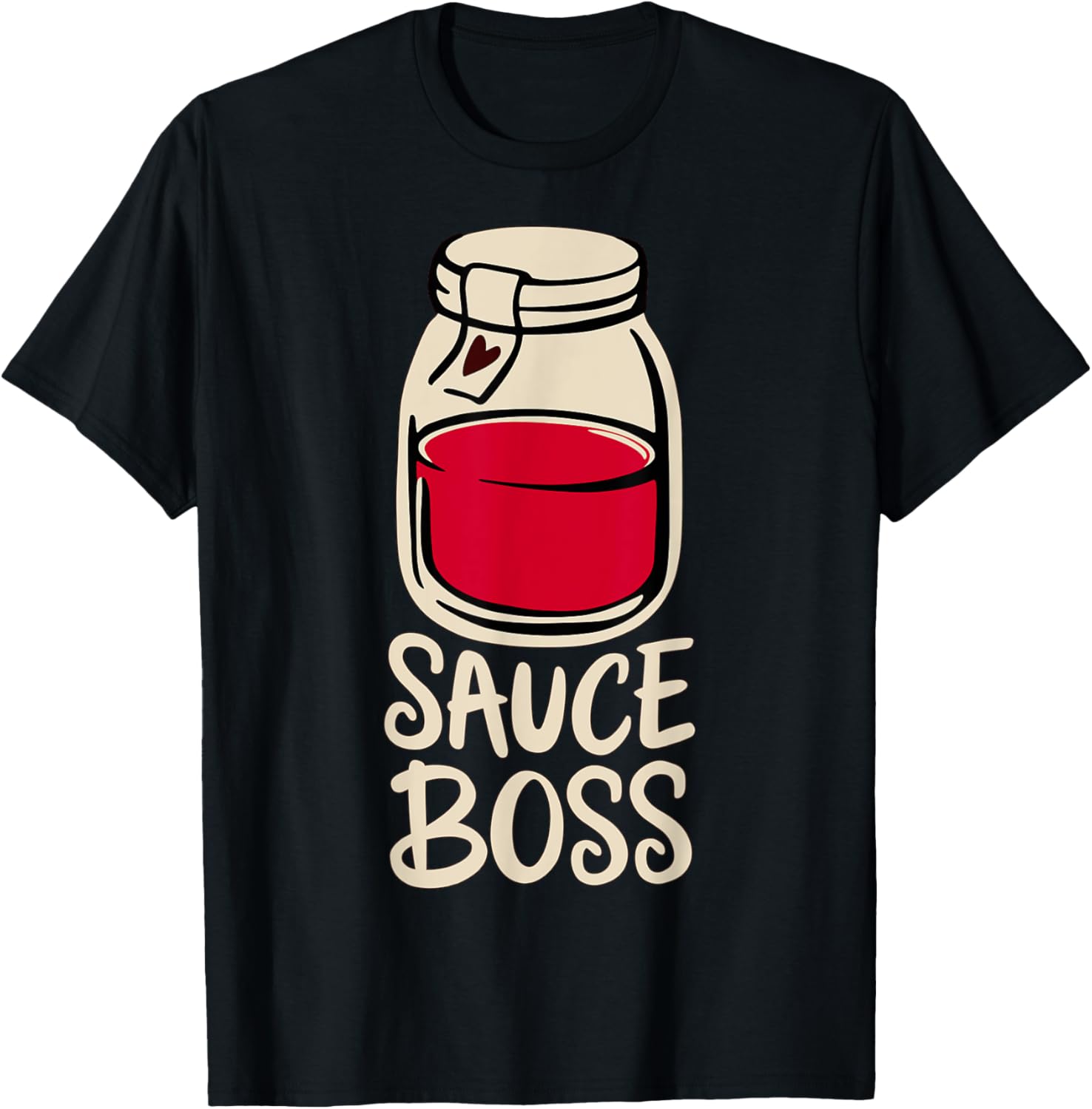 Sauce Boss Tomato Sauce Italian Canning Spaghetti Pizza T-Shirt - T-Shirt | Black