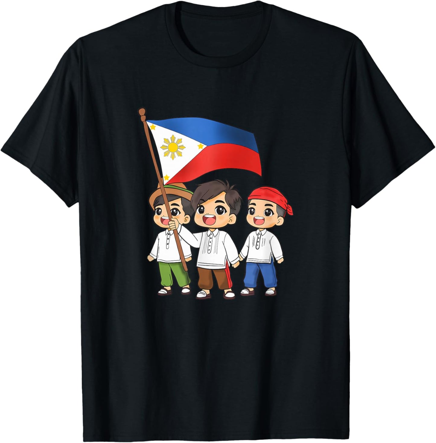 Philippines Pilipinas Proud Filipino Boy Pinoy Flag Boys T-Shirt - T-Shirt | Black