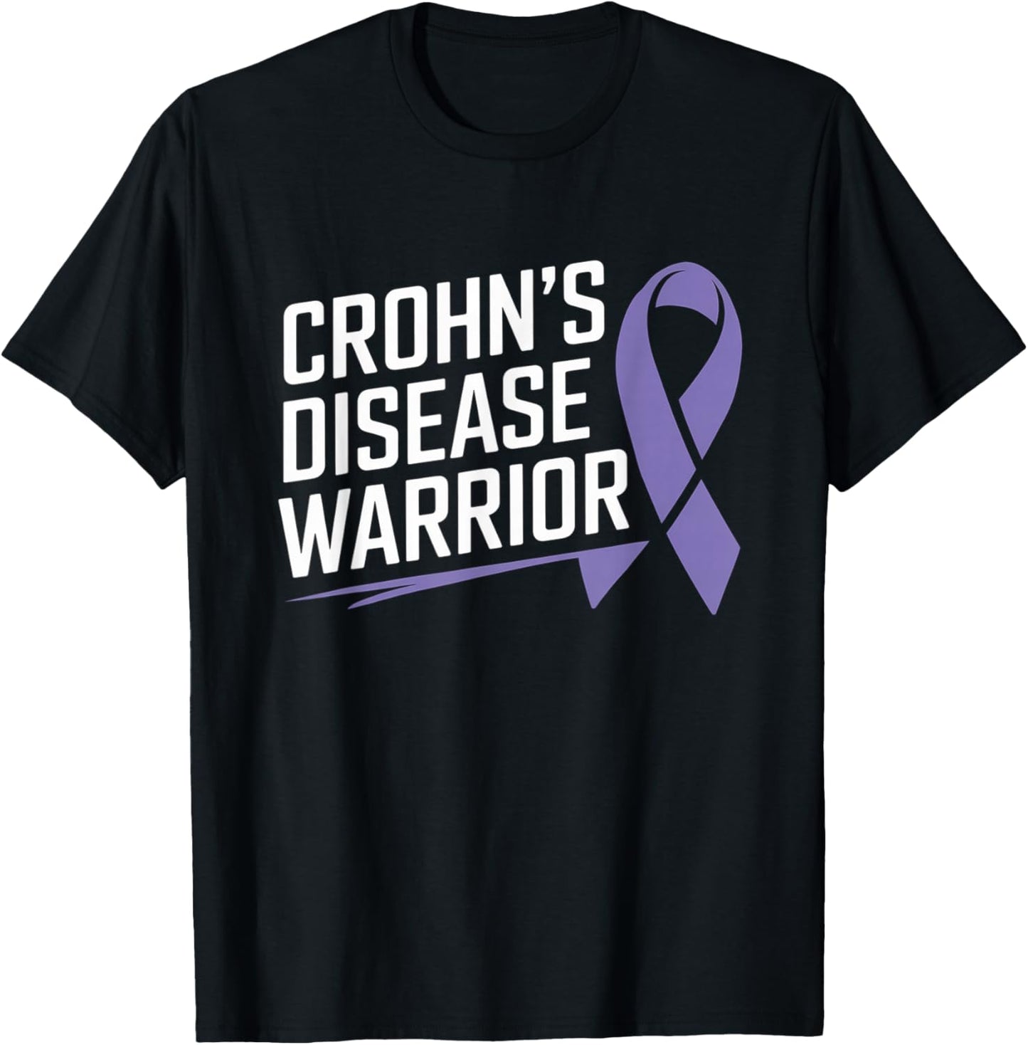Crohn's Disease Warrior Crohn's Disease Awareness T-Shirt - T-Shirt | Black