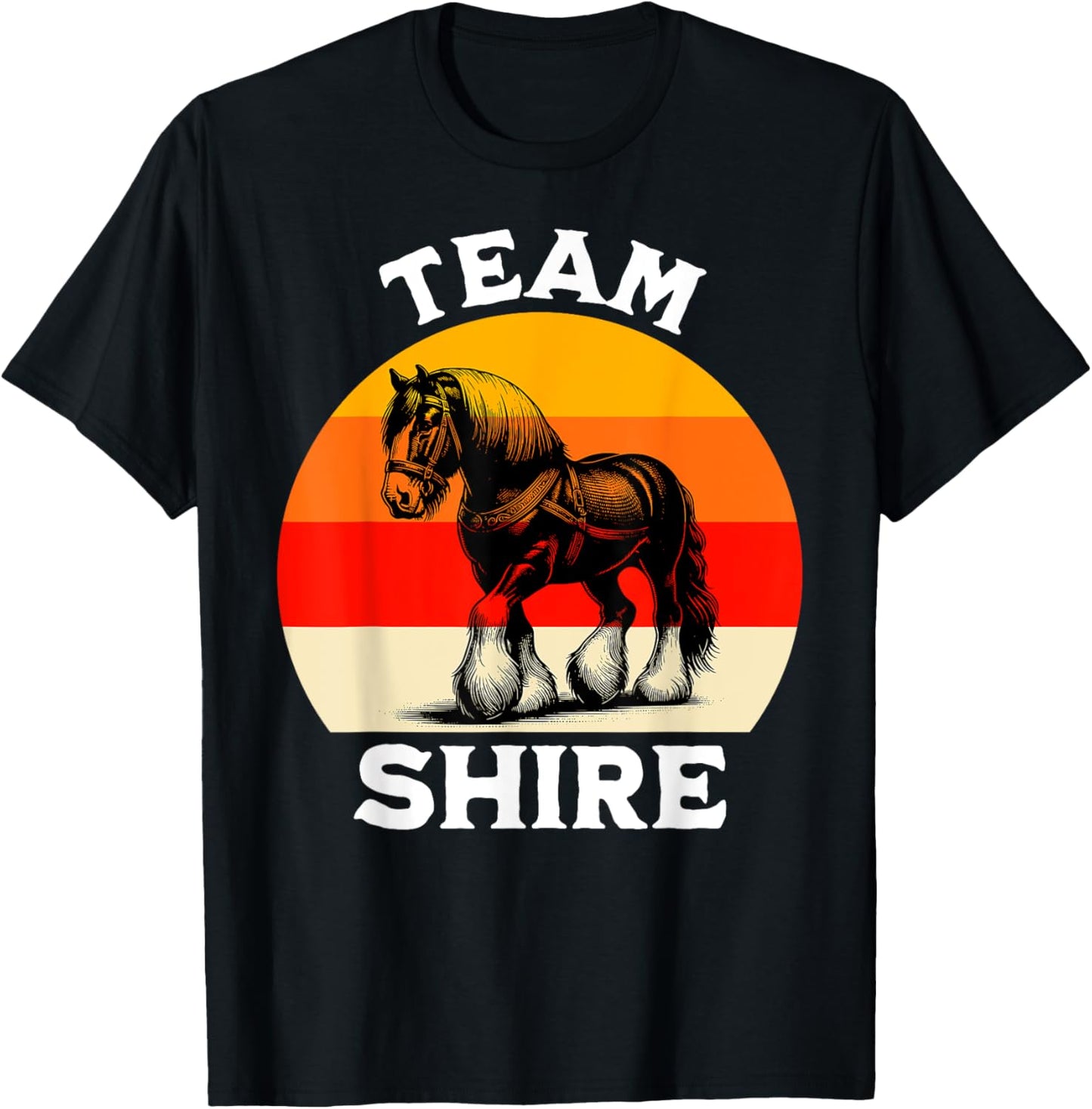 Shire Horse Team American Shire Horse T-Shirt - T-Shirt | Black