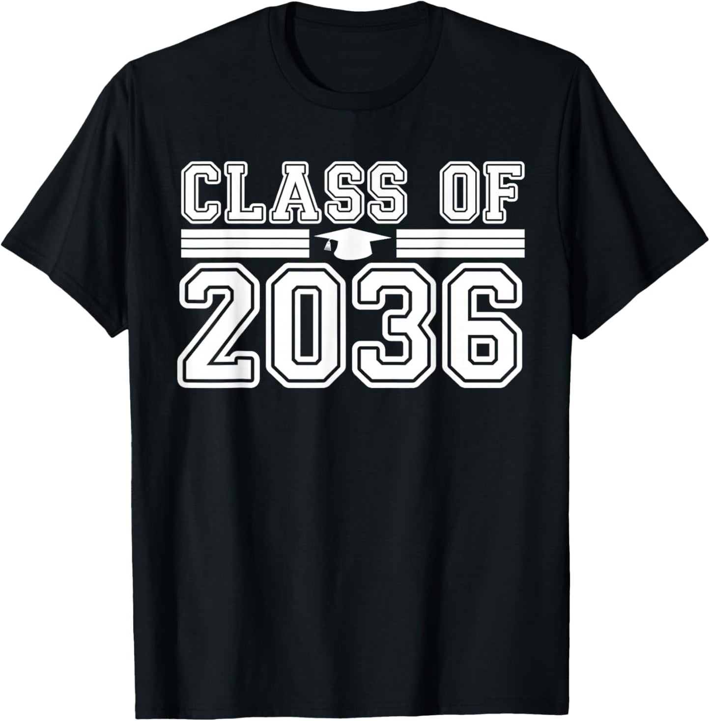 Class Of 2036 Grow with Me First Day of School Boys Girls T-Shirt - T-Shirt | Black