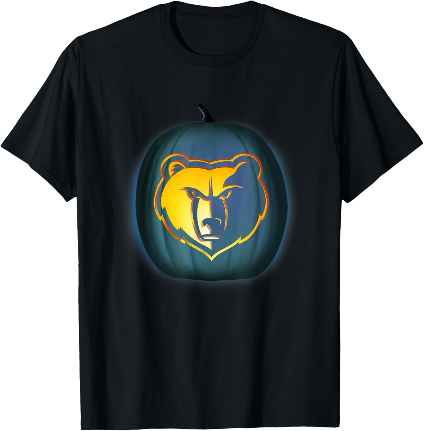 NBA Memphis Grizzlies Halloween Glow Pumpkin T-Shirt - T-Shirt | Black