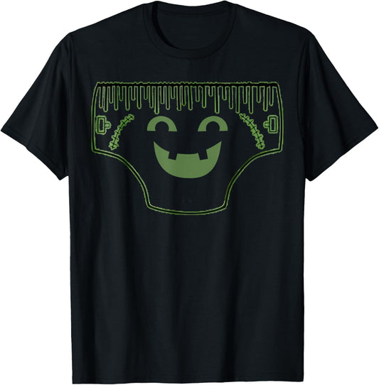 Funny Creepy Pair Of Underwear Face Costume T-Shirt - T-Shirt | Black