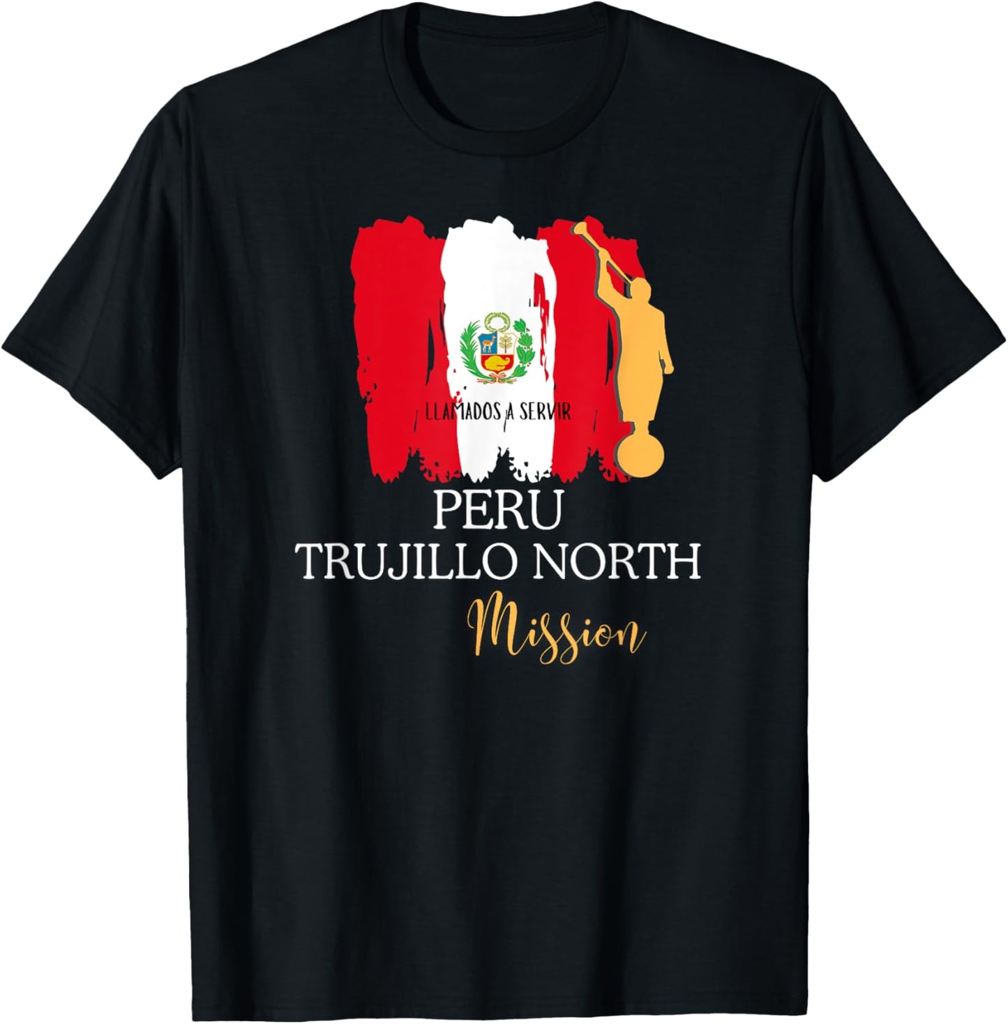 Peru Trujillo North Mormon LDS Mission Missionary T-Shirt - T-Shirt | Black