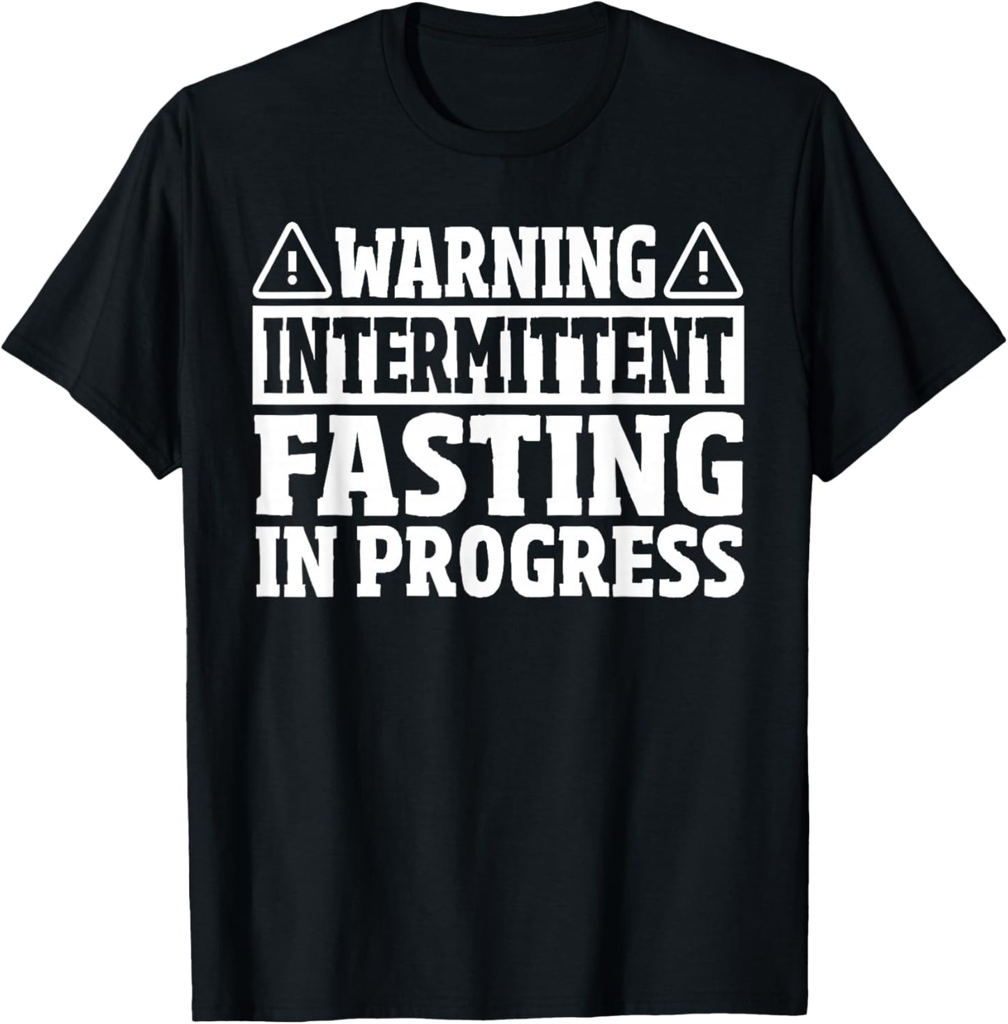 Intermittent Fasting In Progress Autophagy T-Shirt - T-Shirt | Black