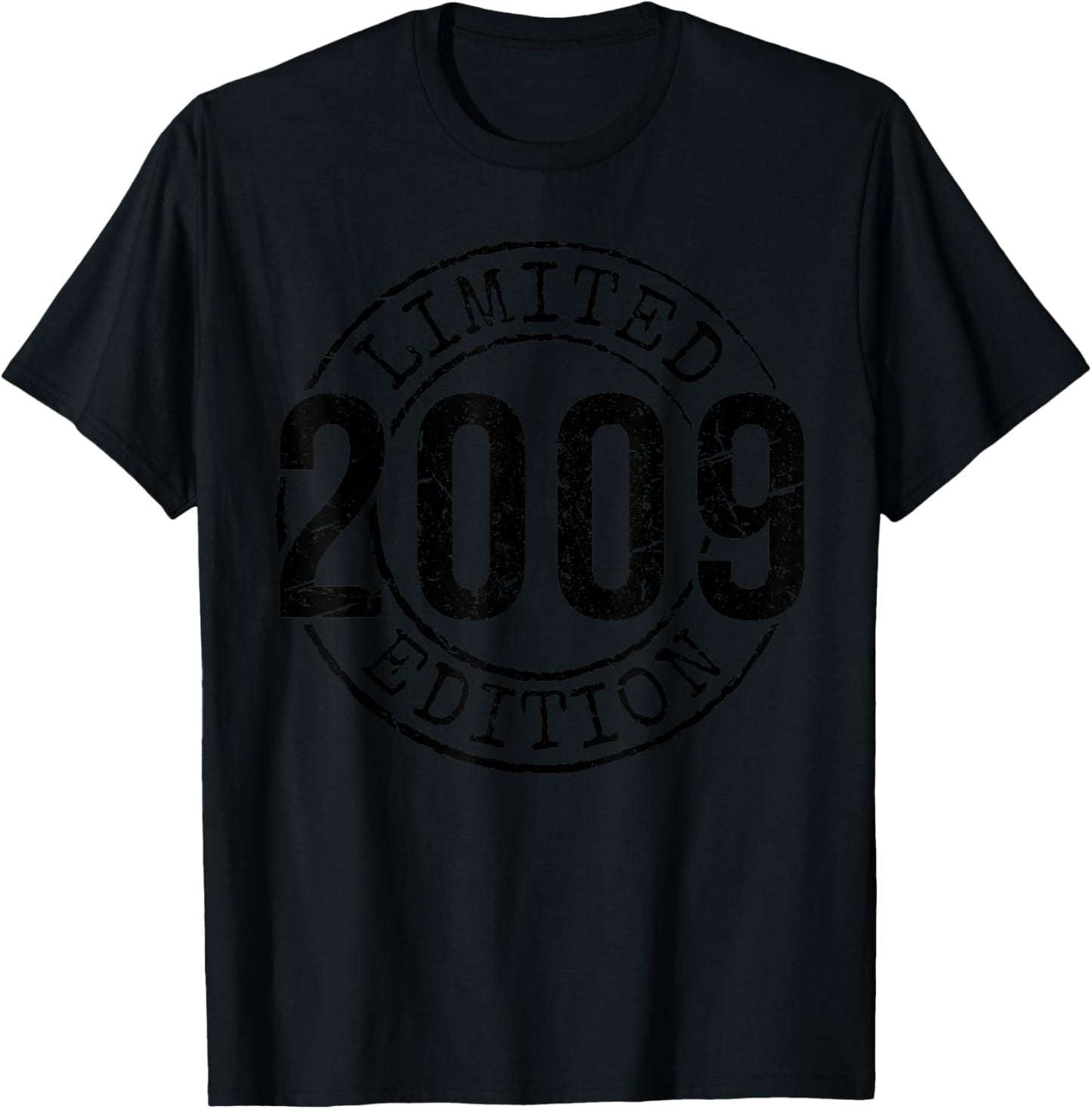 Sweet 16th Birthday 16 Years Old Bday Teen Girl Boy 2009 T-Shirt - T-Shirt | Black