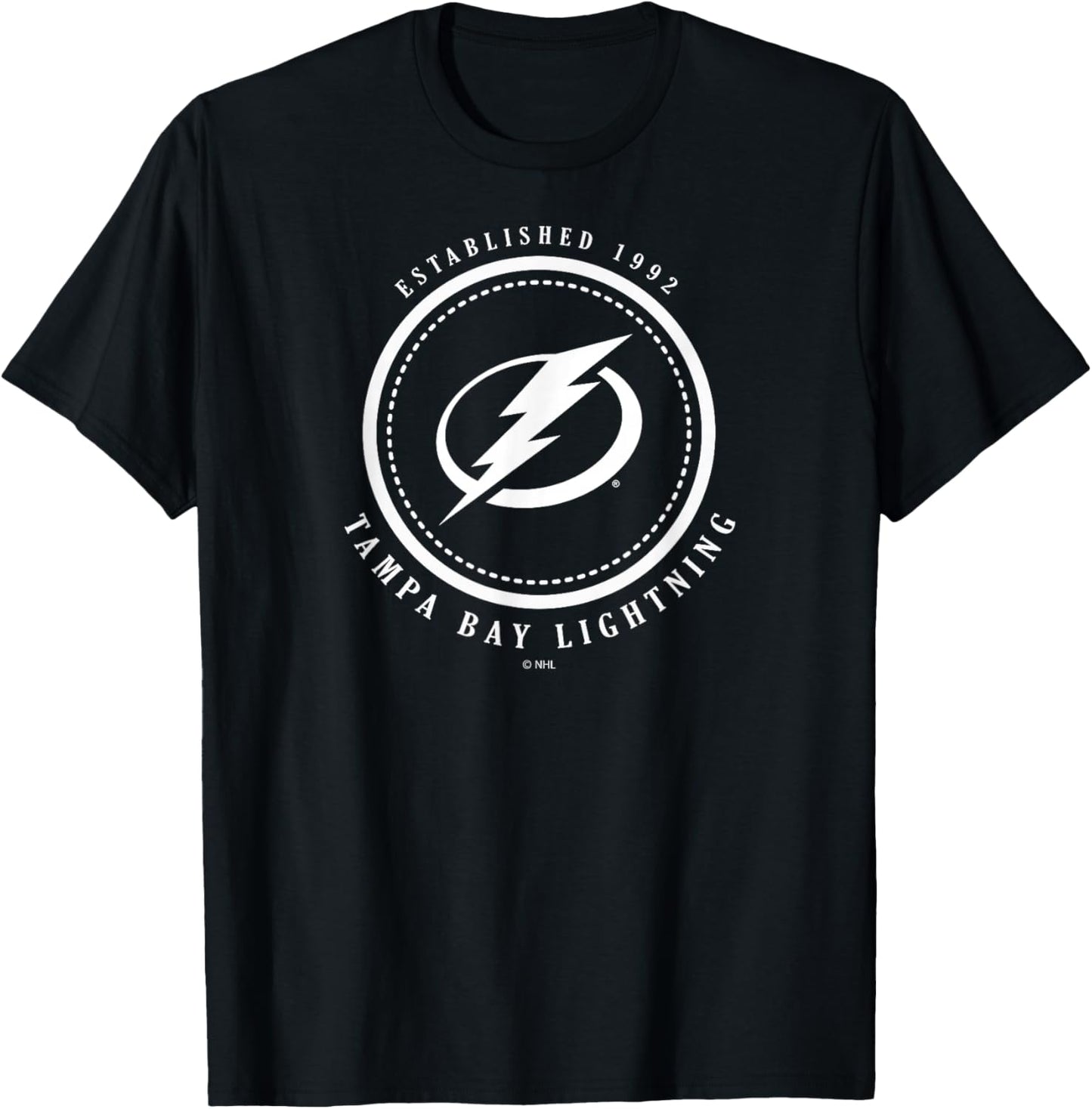 Tampa Bay Lightning Est 1992 Royal Officially Licensed T-Shirt - T-Shirt | Black