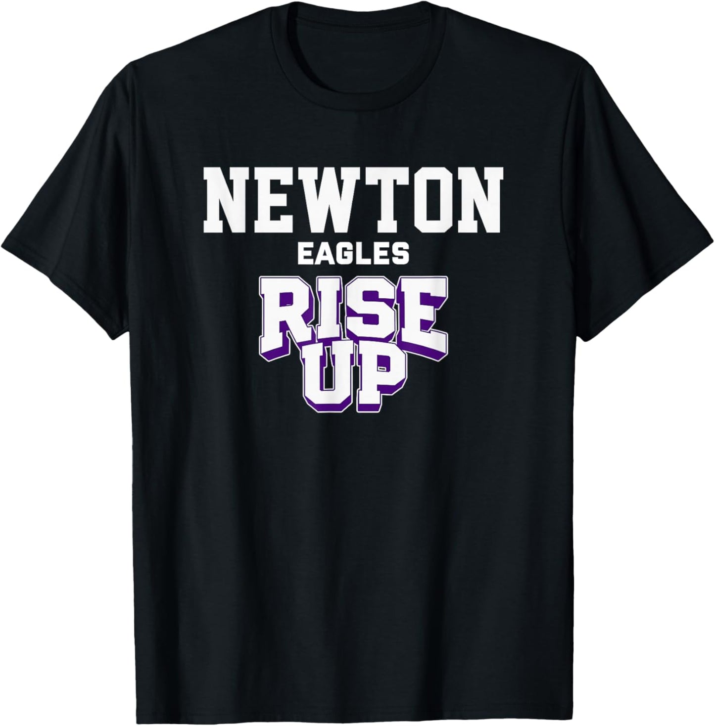 Newton Eagles Rise Up HS T-Shirt - T-Shirt | Black