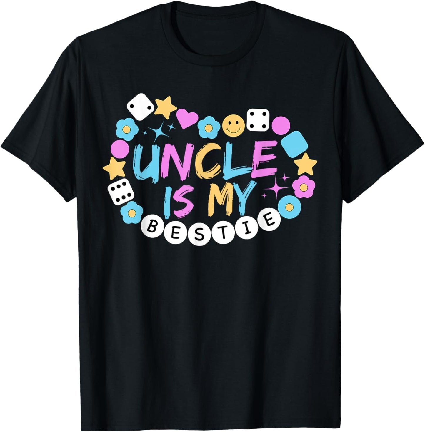 My Uncle Is My Bestie Uncle And Niece Matching T-Shirt - T-Shirt | Black