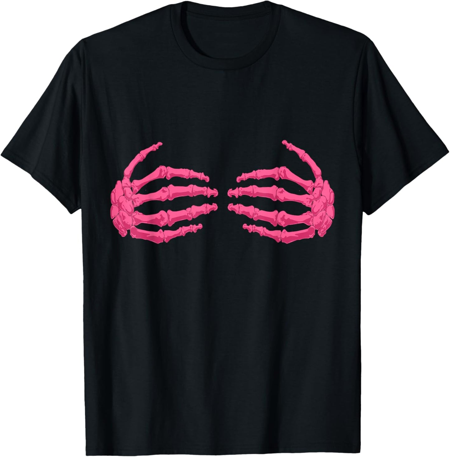 Breast Cancer Awareness In October We Wear Pink Halloween T-Shirt - T-Shirt | Black
