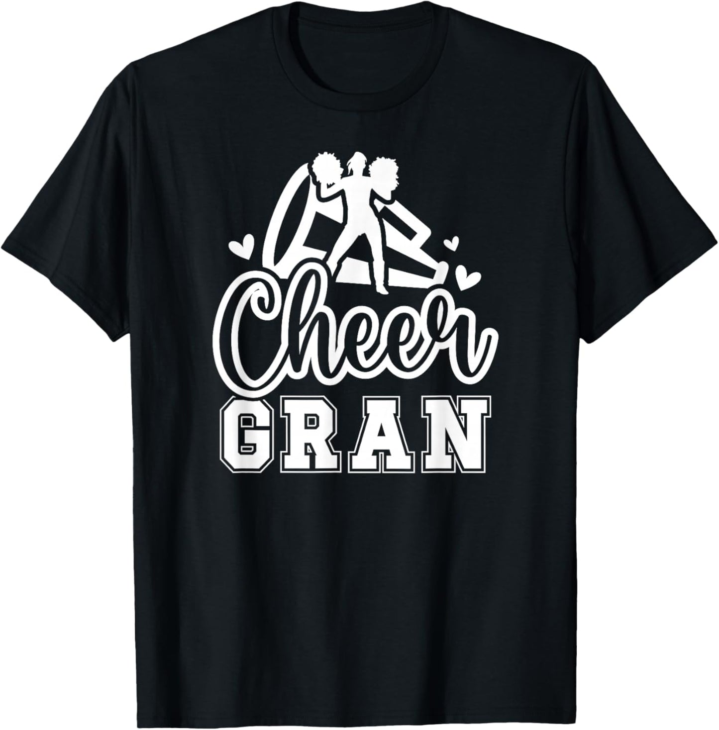Cheer Gran Grandma Gran Of A Cheerleader Gran T-Shirt - T-Shirt | Black