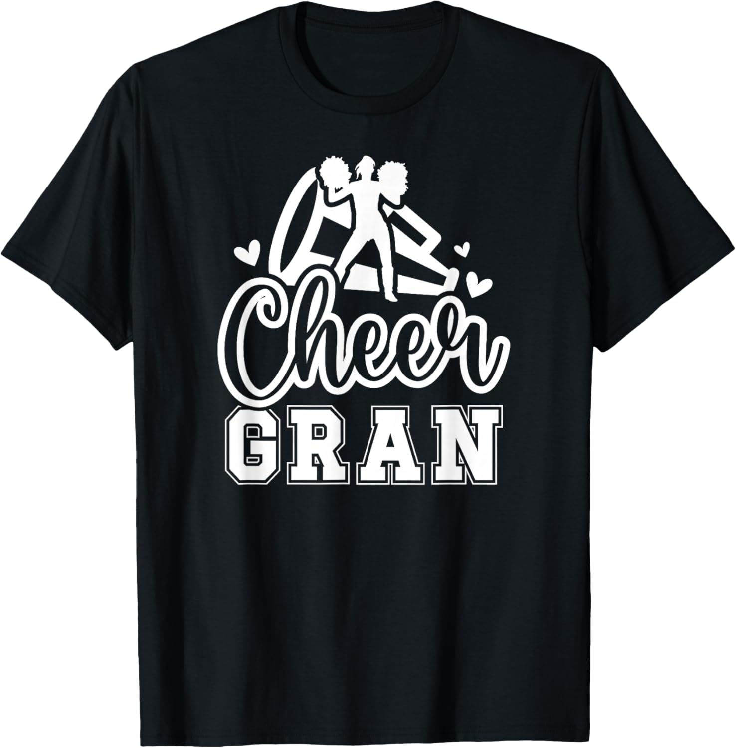 Cheer Gran Grandma Gran Of A Cheerleader Gran T-Shirt - T-Shirt | Black
