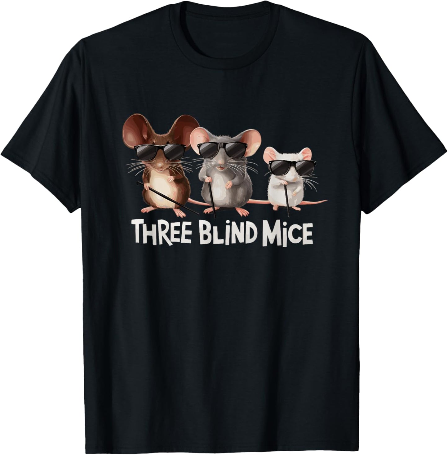 Three Blind Mice Nursery Rhyme Halloween Costume T-Shirt - T-Shirt | Black