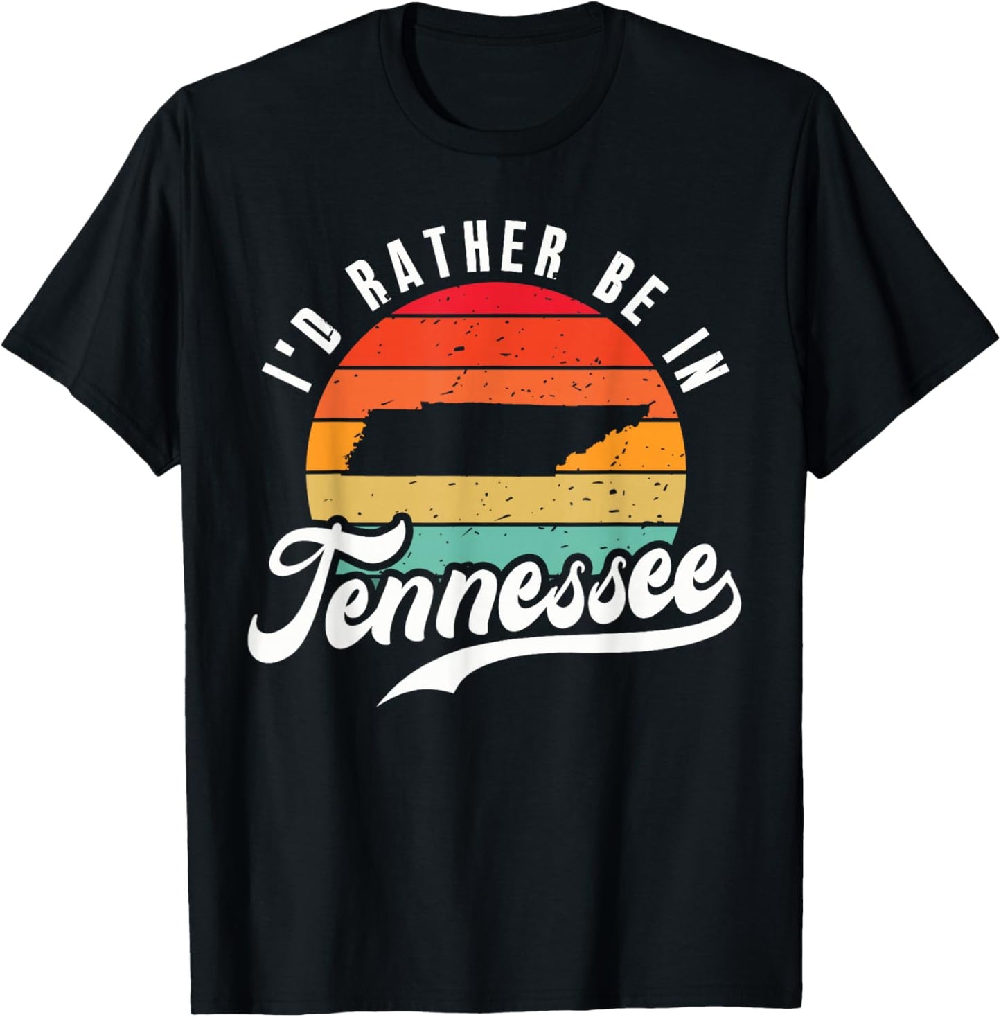 I'd Rather Be In Tennessee T-Shirt - T-Shirt | Black