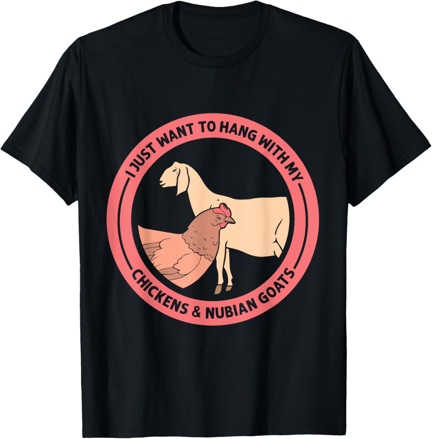 Nubian Goat Outfits and Nubian Goat T-Shirt - T-Shirt | Black