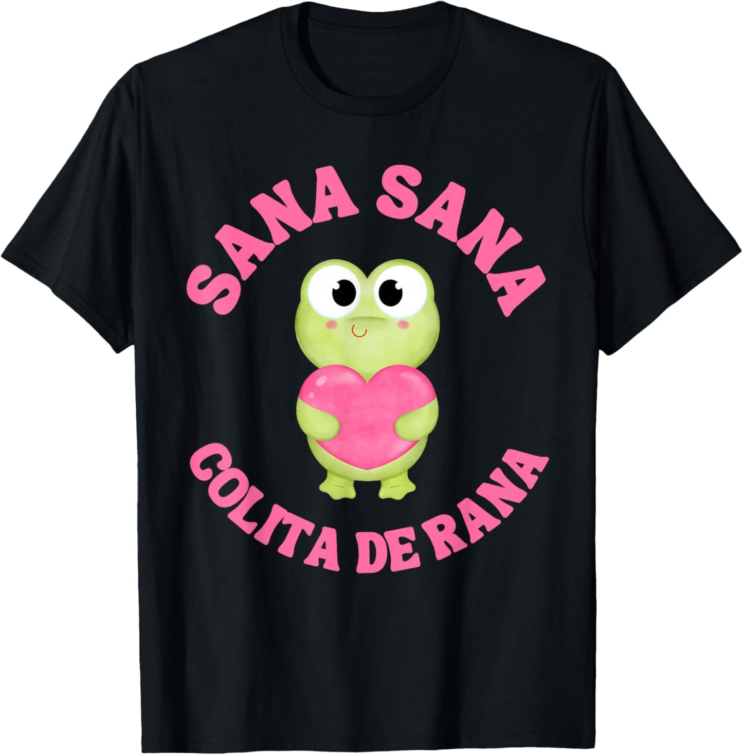 Sana Sana Colita de Rana Frog T-Shirt - T-Shirt | Black