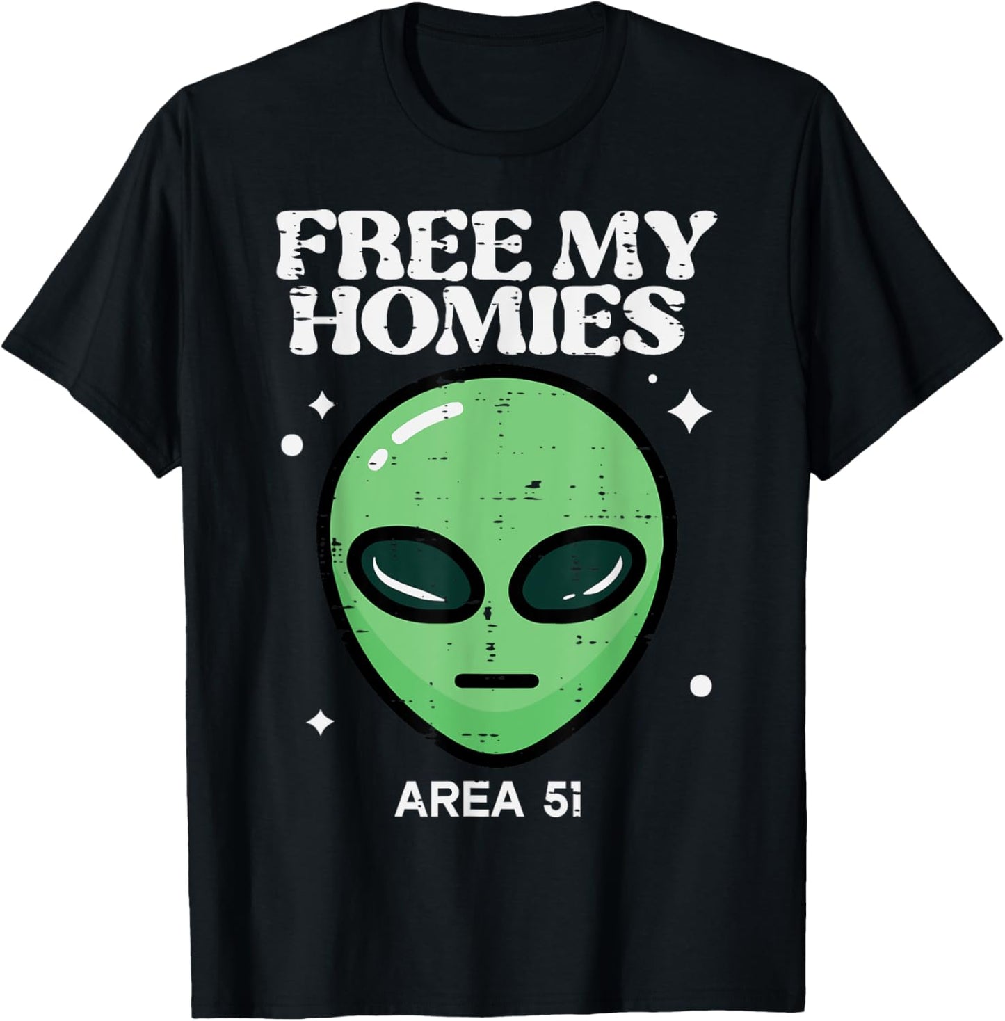 Alien Free My Homies Area 51 Funny UFO Boys Kids Men Women T-Shirt - T-Shirt | Black