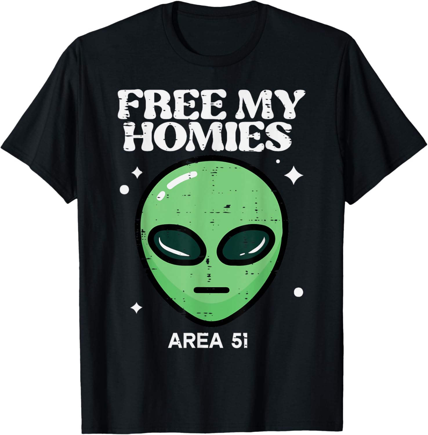 Alien Free My Homies Area 51 Funny UFO Boys Kids Men Women T-Shirt - T-Shirt | Black